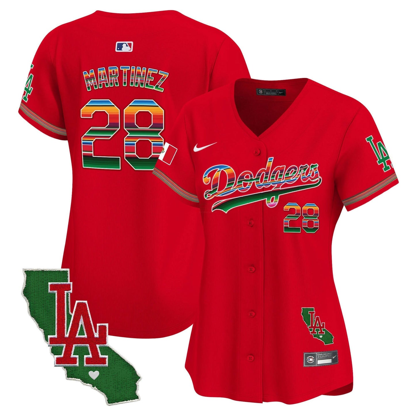 Camisa MLB Women’s Mexico California Patch Vapor Premier Limited Jersey V2