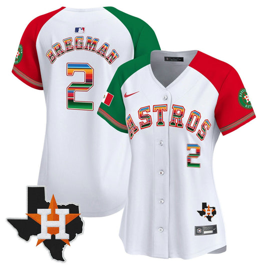Camisa MLB Women’s Mexico Texas Patch Vapor Premier Limited Jersey