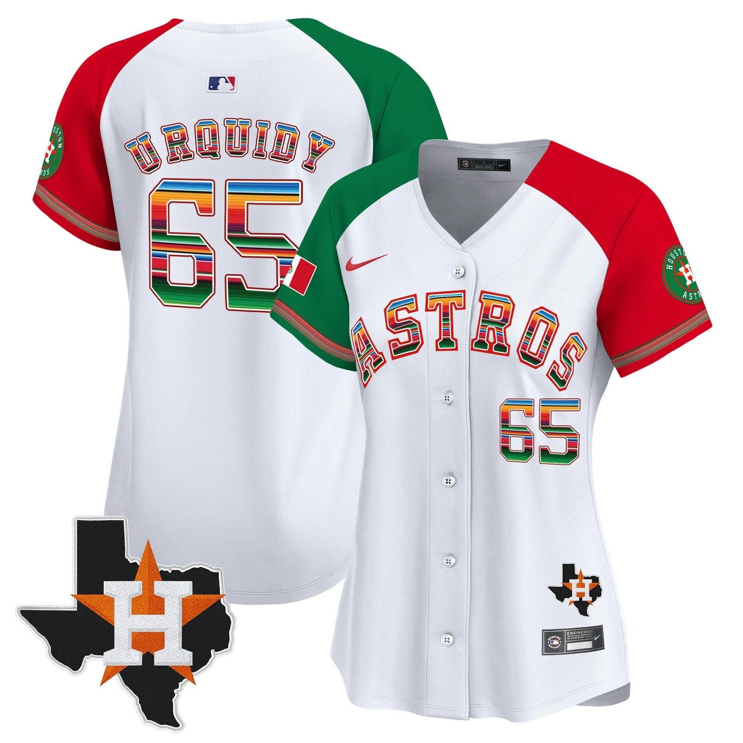 Camisa MLB Women’s Mexico Texas Patch Vapor Premier Limited Jersey