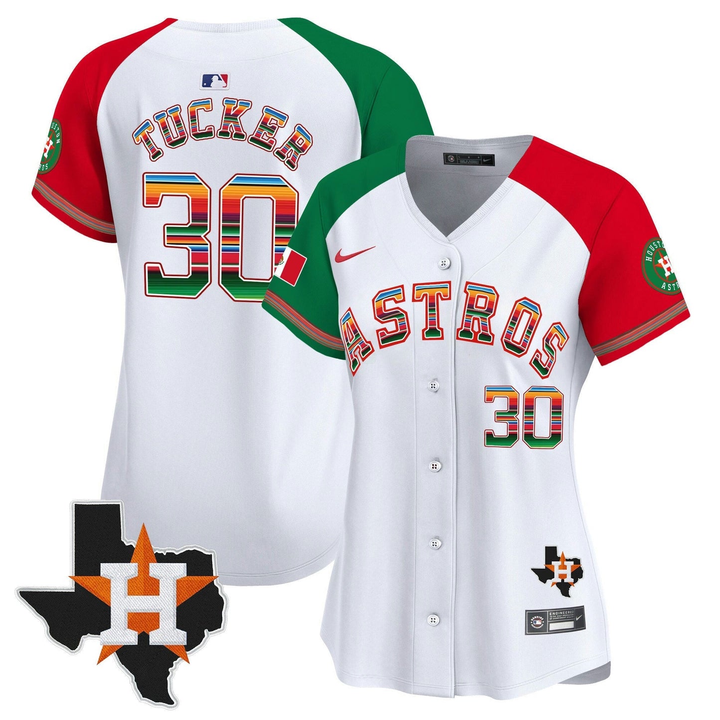 Camisa MLB Women’s Mexico Texas Patch Vapor Premier Limited Jersey