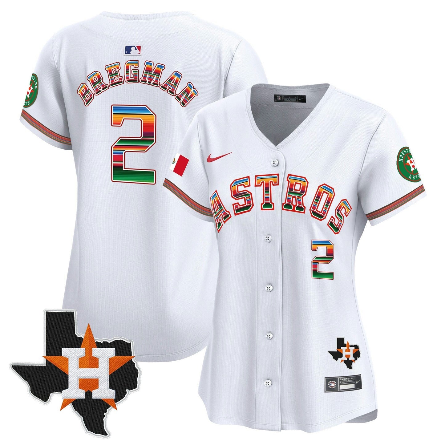 Camisa MLB Women’s Mexico Texas Patch Vapor Premier Limited Jersey