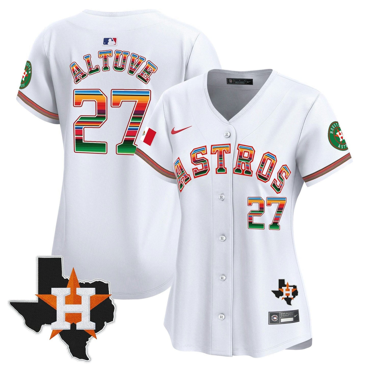 Camisa MLB Women’s Mexico Texas Patch Vapor Premier Limited Jersey