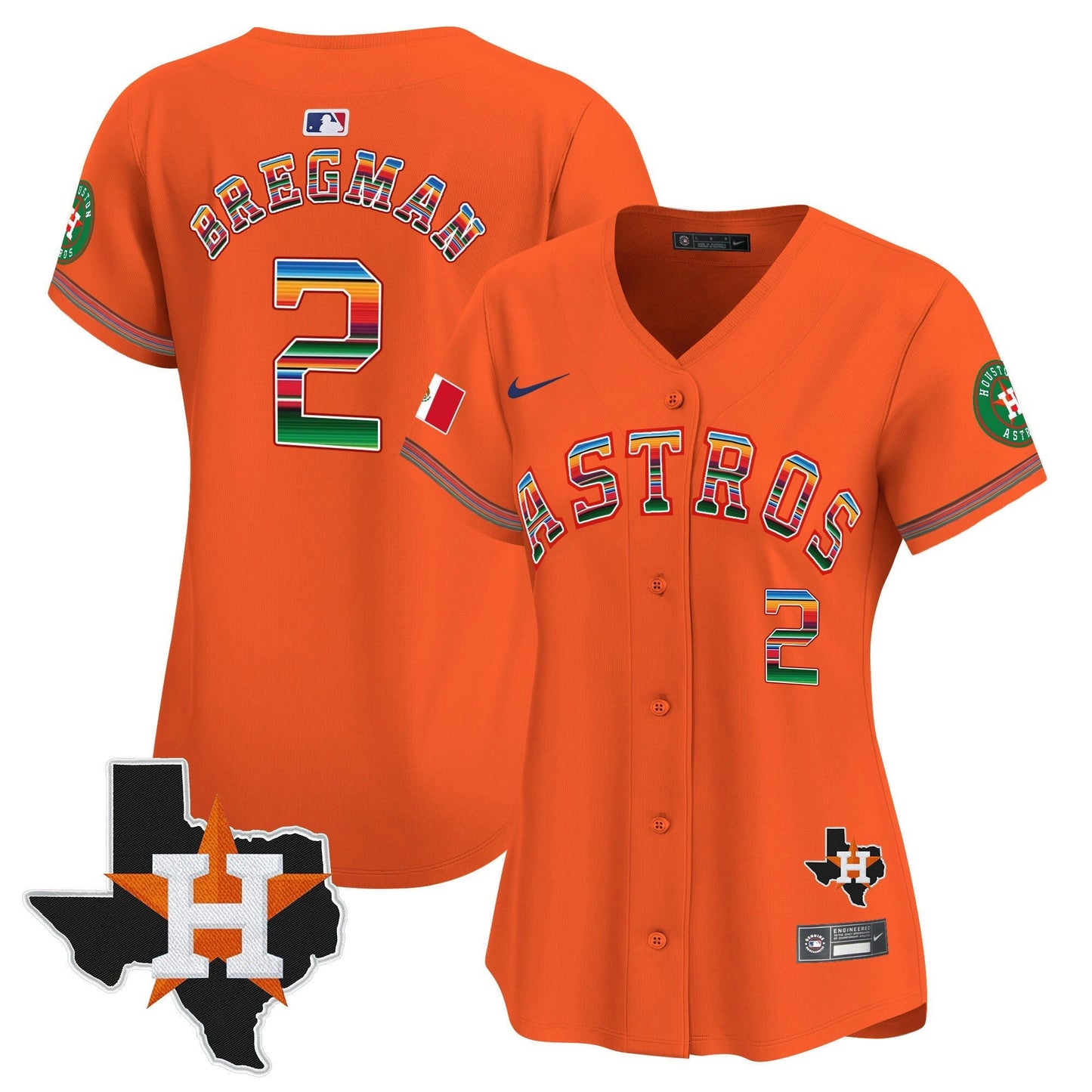 Camisa MLB Women’s Mexico Texas Patch Vapor Premier Limited Jersey
