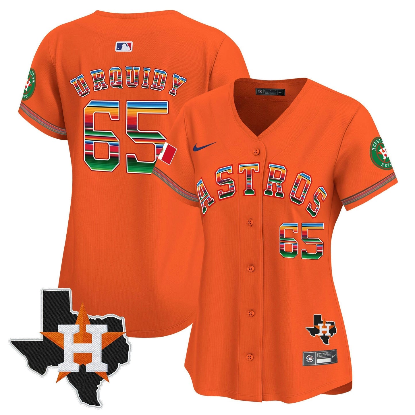 Camisa MLB Women’s Mexico Texas Patch Vapor Premier Limited Jersey