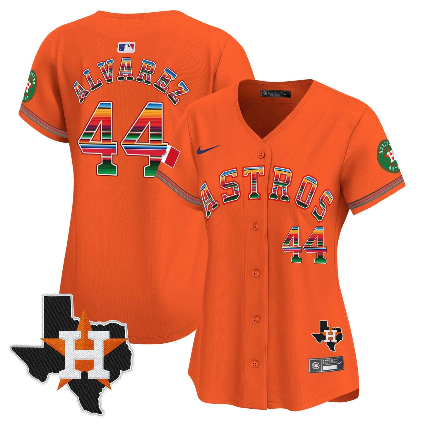 Camisa MLB Women’s Mexico Texas Patch Vapor Premier Limited Jersey