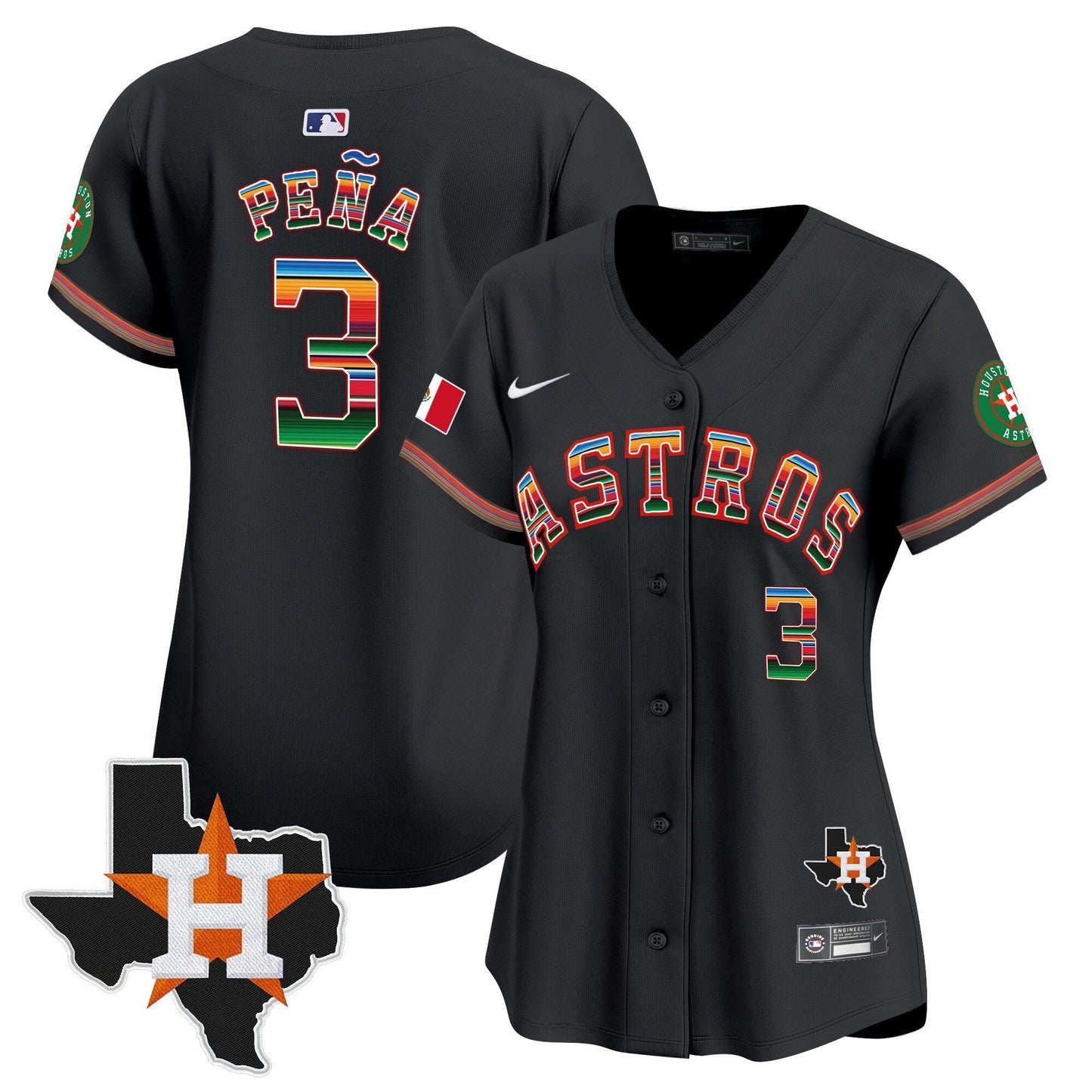 Camisa MLB Women’s Mexico Texas Patch Vapor Premier Limited Jersey
