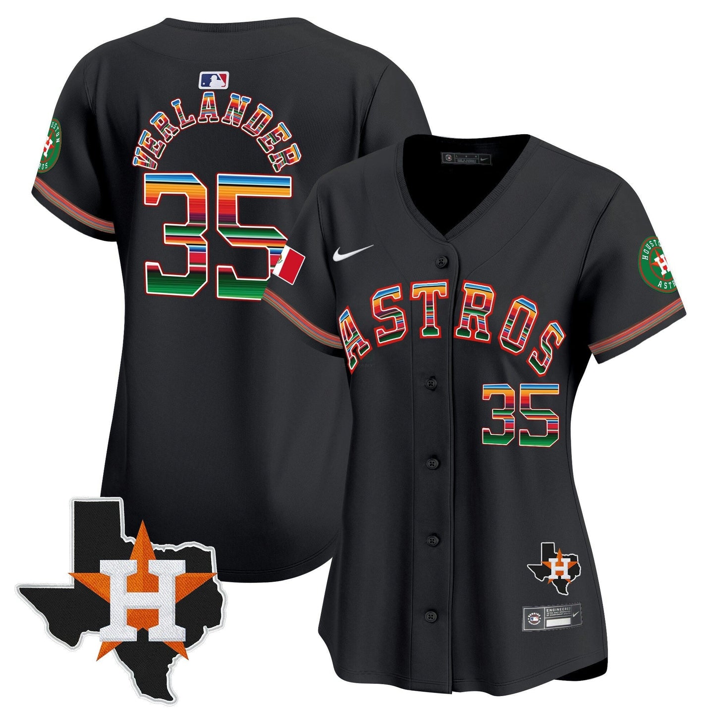 Camisa MLB Women’s Mexico Texas Patch Vapor Premier Limited Jersey