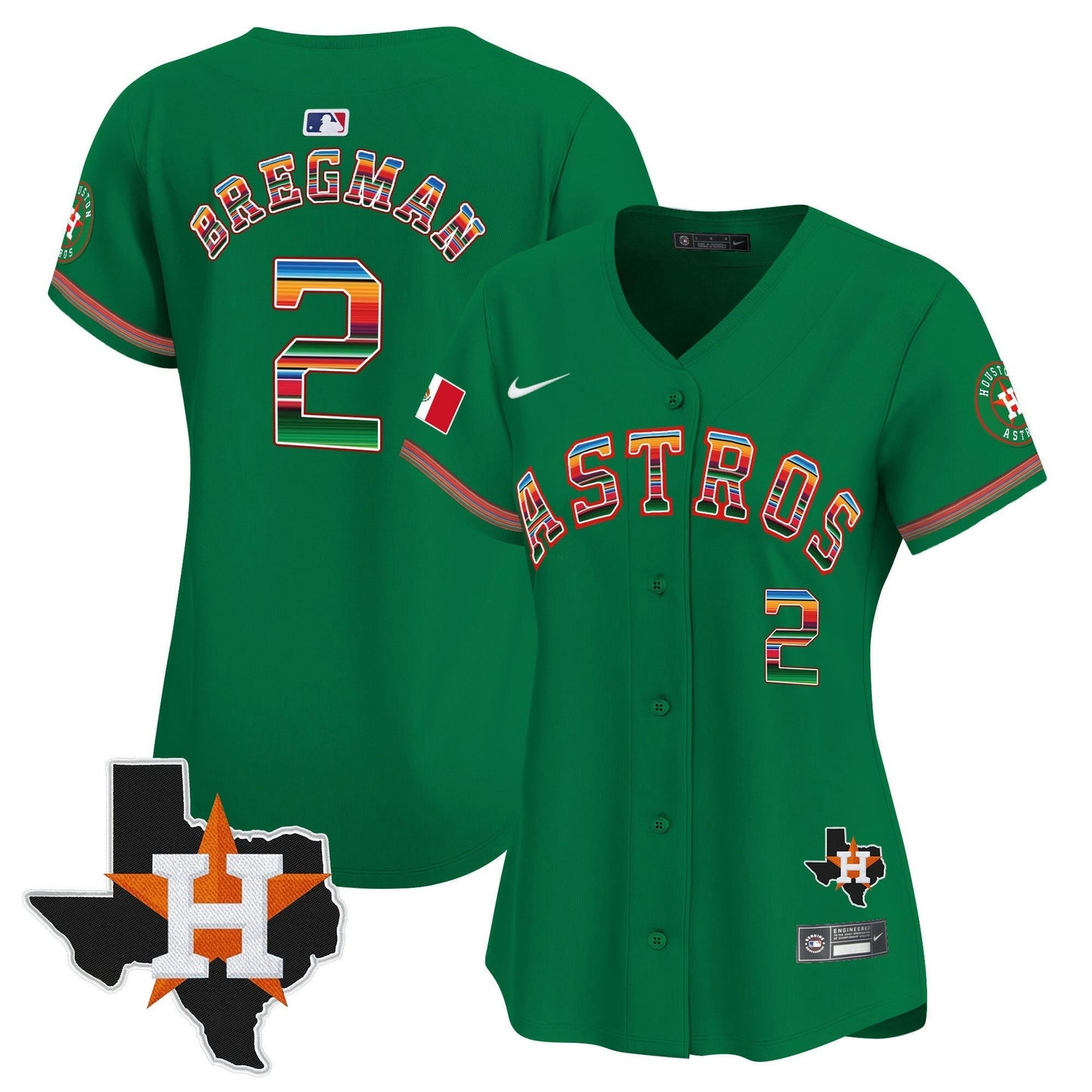 Camisa MLB Women’s Mexico Texas Patch Vapor Premier Limited Jersey