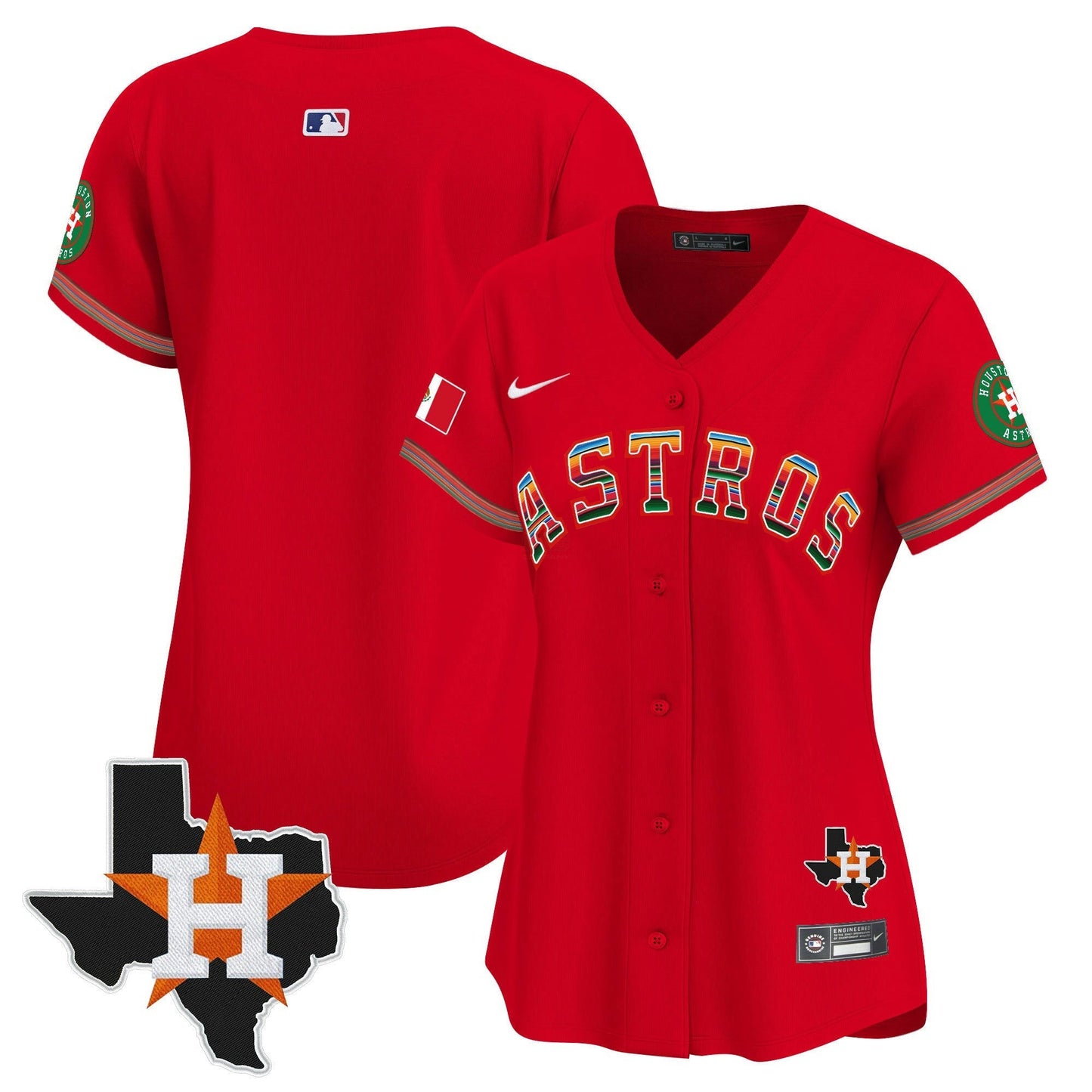 Camisa MLB Women’s Mexico Texas Patch Vapor Premier Limited Jersey