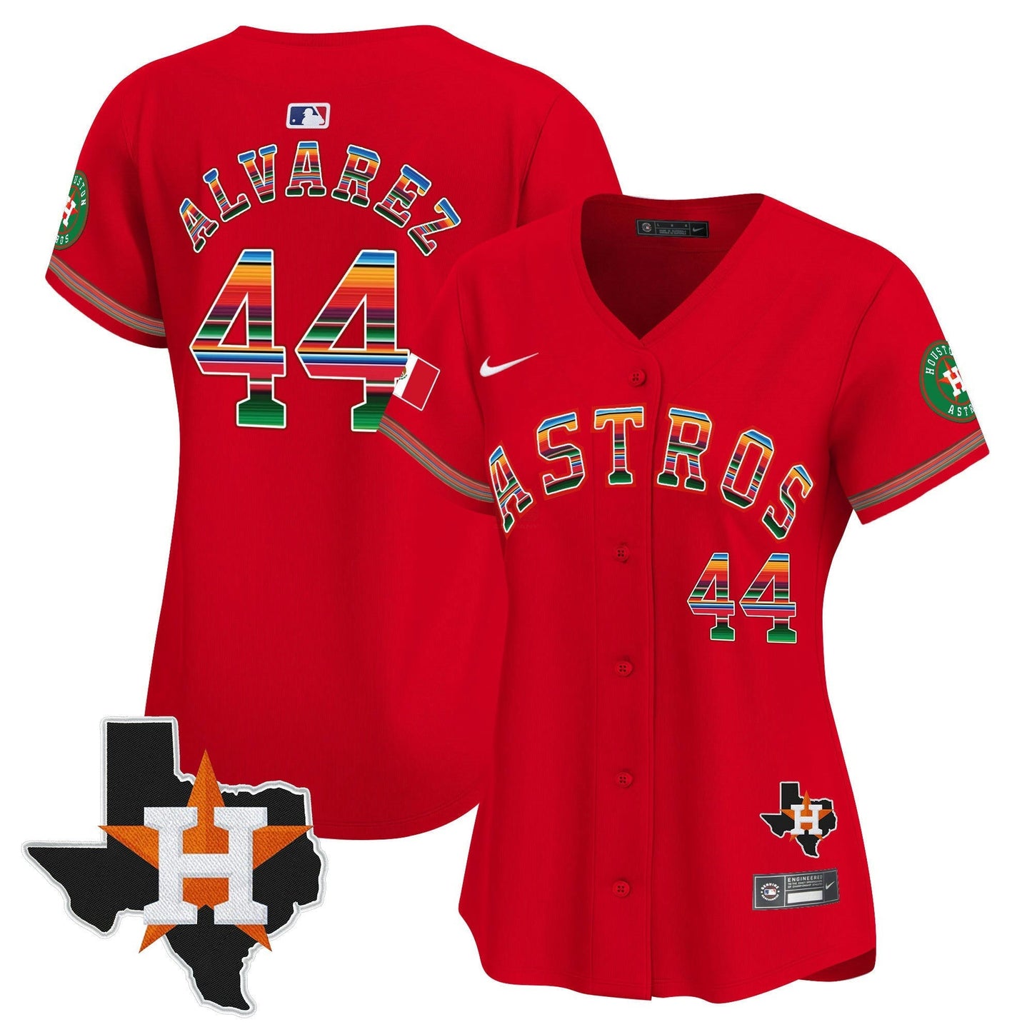 Camisa MLB Women’s Mexico Texas Patch Vapor Premier Limited Jersey