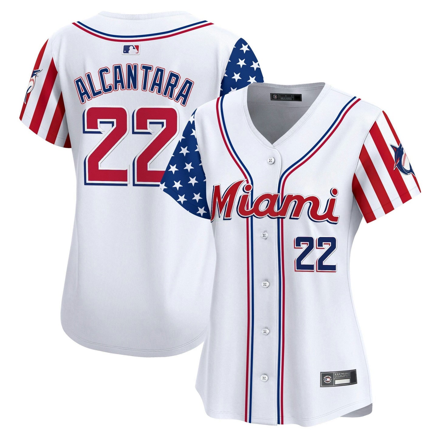 Camisa MLB Women’s Miami 2025 Independence Day Vapor Premier Limited Jersey