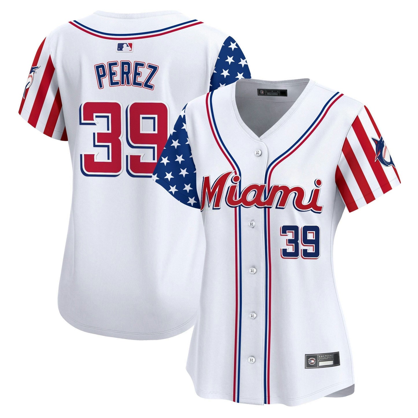 Camisa MLB Women’s Miami 2025 Independence Day Vapor Premier Limited Jersey