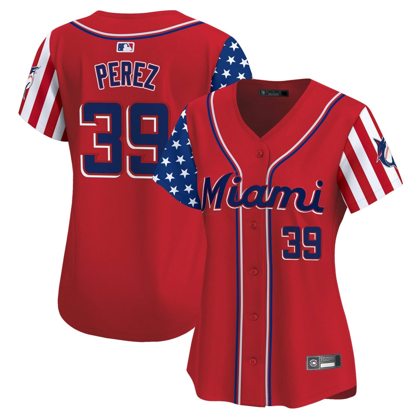 Camisa MLB Women’s Miami 2025 Independence Day Vapor Premier Limited Jersey
