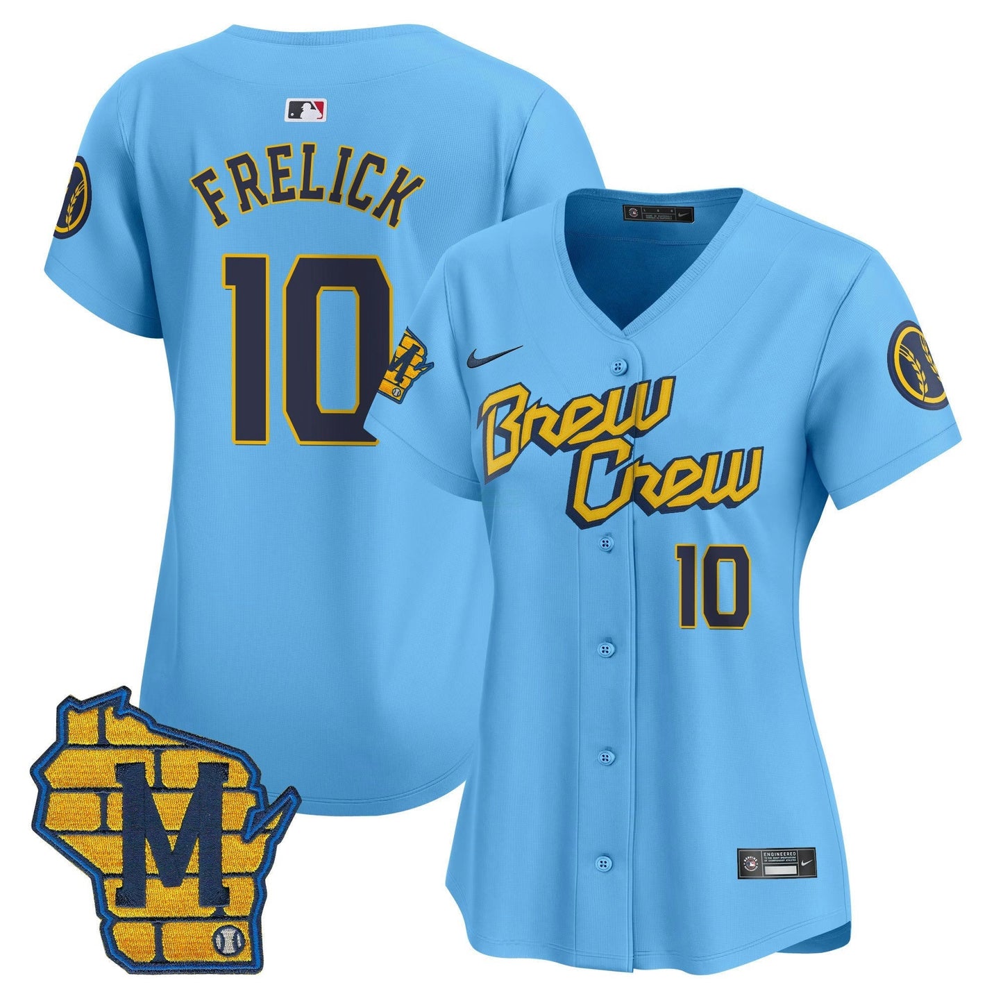Camisa MLB Women’s Milwaukee Home Patch Vapor Premier Limited Jersey