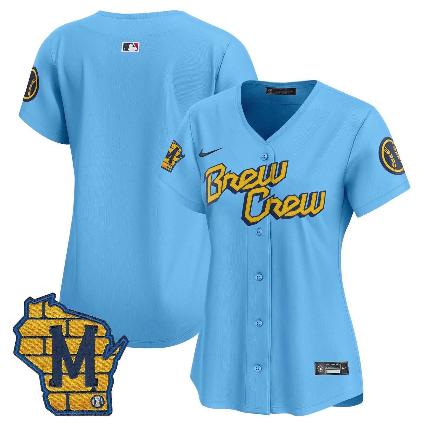 Camisa MLB Women’s Milwaukee Home Patch Vapor Premier Limited Jersey