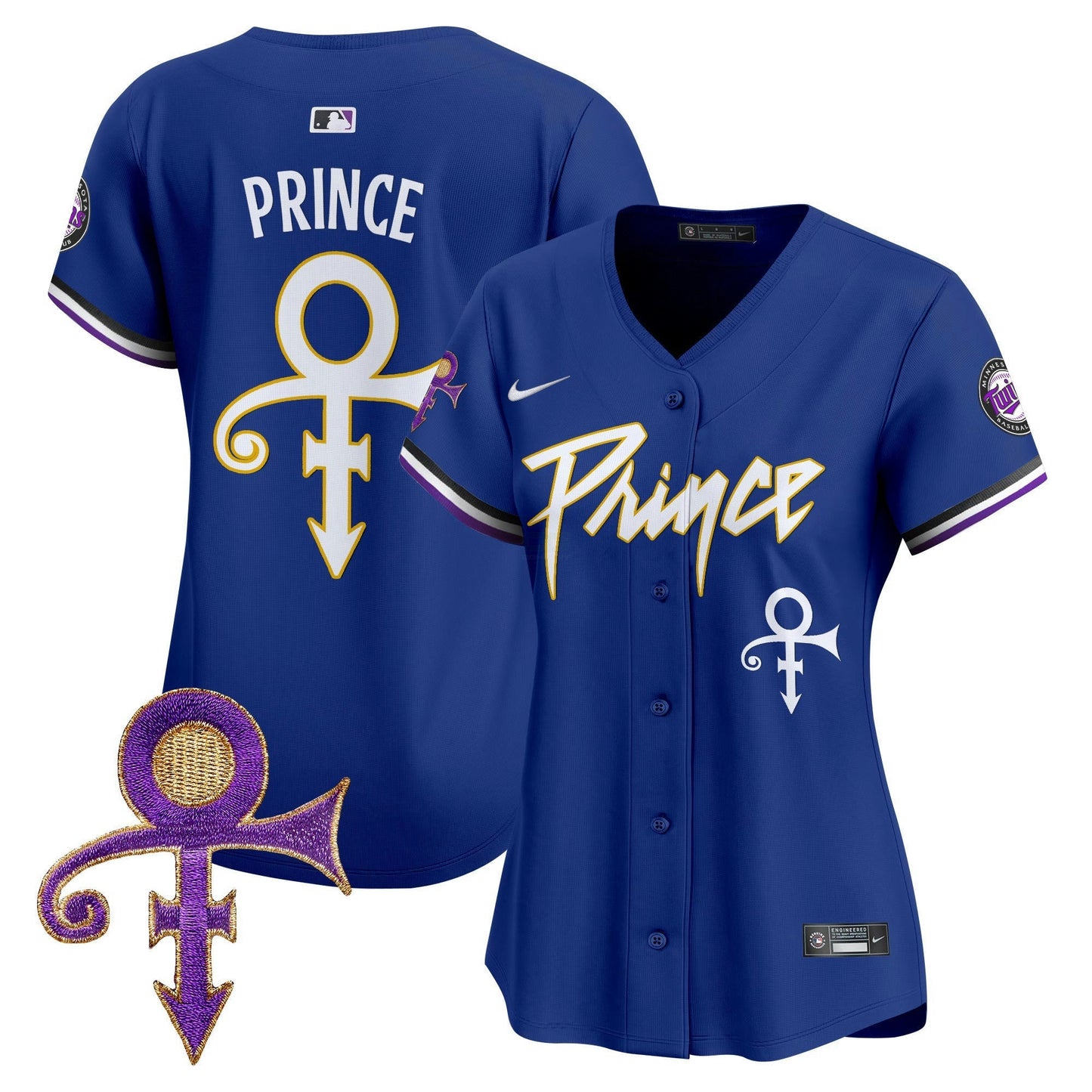Camisa MLB Women’s Minnesota Prince Patch Vapor Premier Limited Jersey
