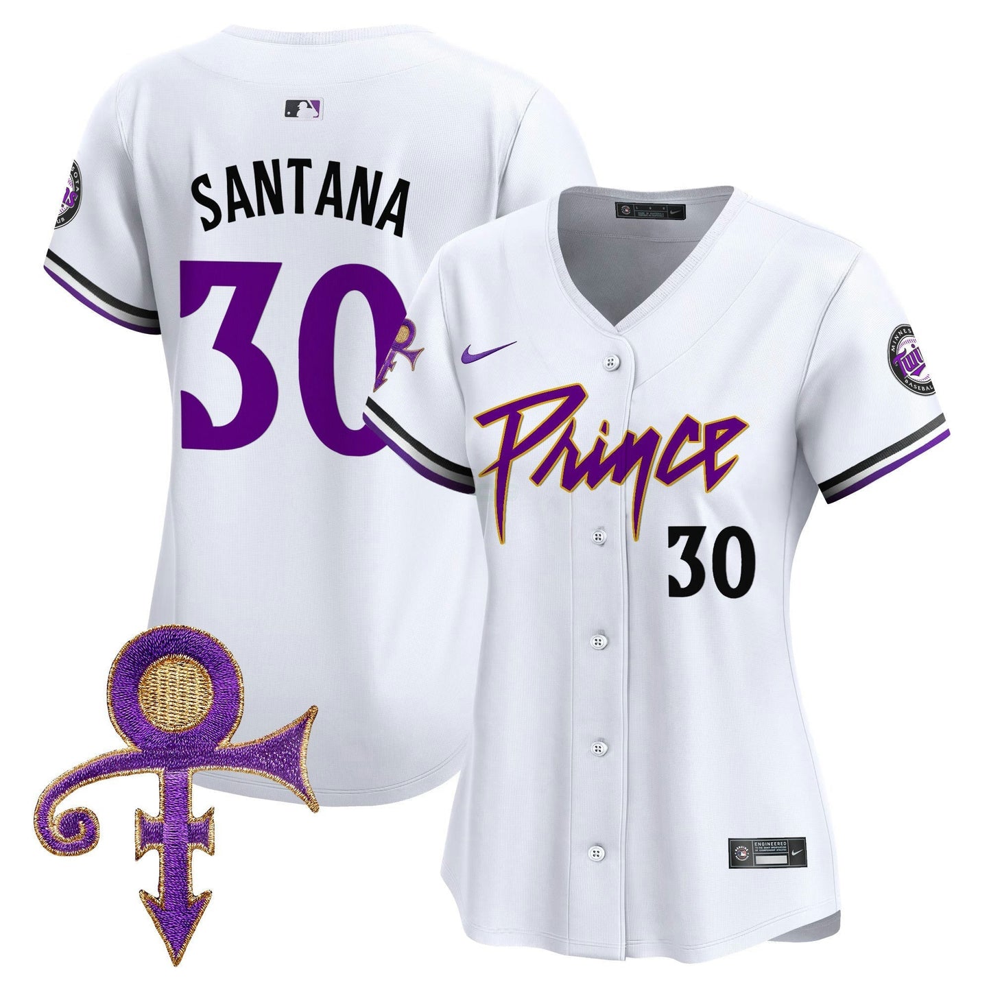 Camisa MLB Women’s Minnesota Prince Patch Vapor Premier Limited Jersey