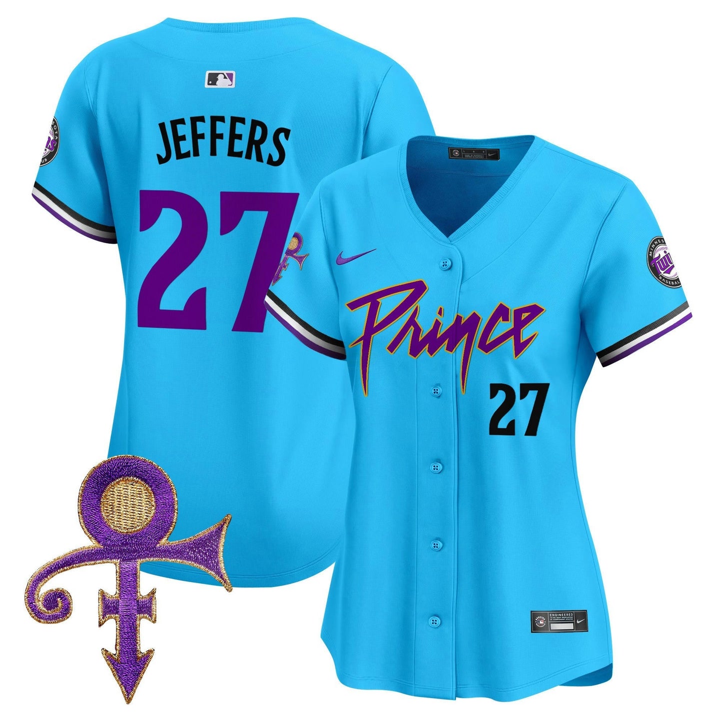 Camisa MLB Women’s Minnesota Prince Patch Vapor Premier Limited Jersey