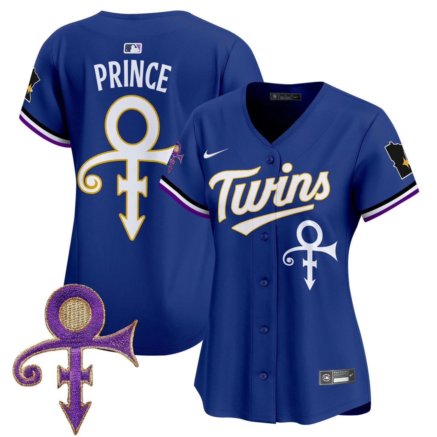 Camisa MLB Women’s Minnesota Prince Patch Vapor Premier Limited Jersey V3