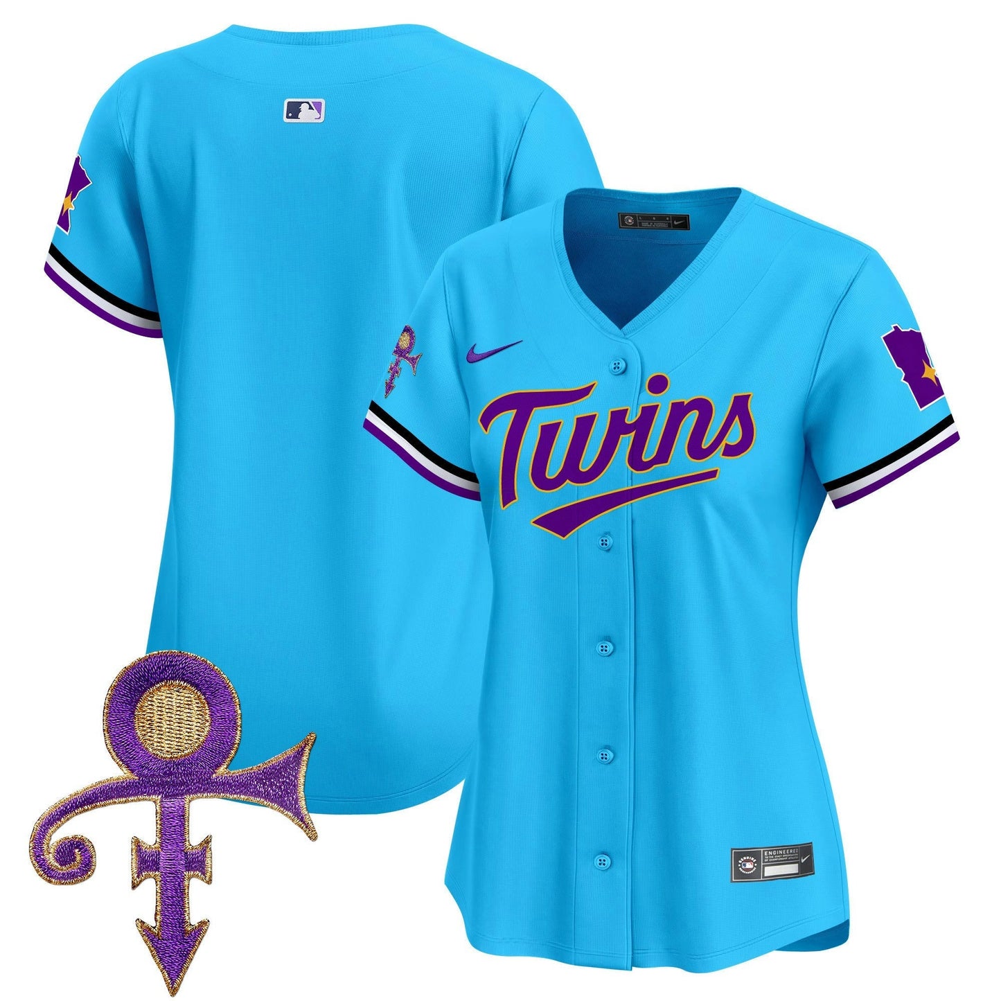 Camisa MLB Women’s Minnesota Prince Patch Vapor Premier Limited Jersey V3
