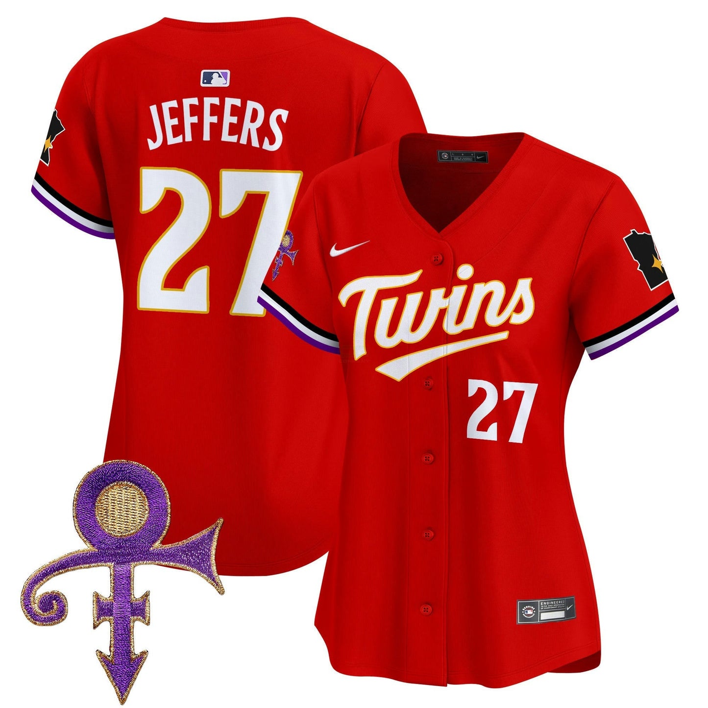 Camisa MLB Women’s Minnesota Prince Patch Vapor Premier Limited Jersey V3