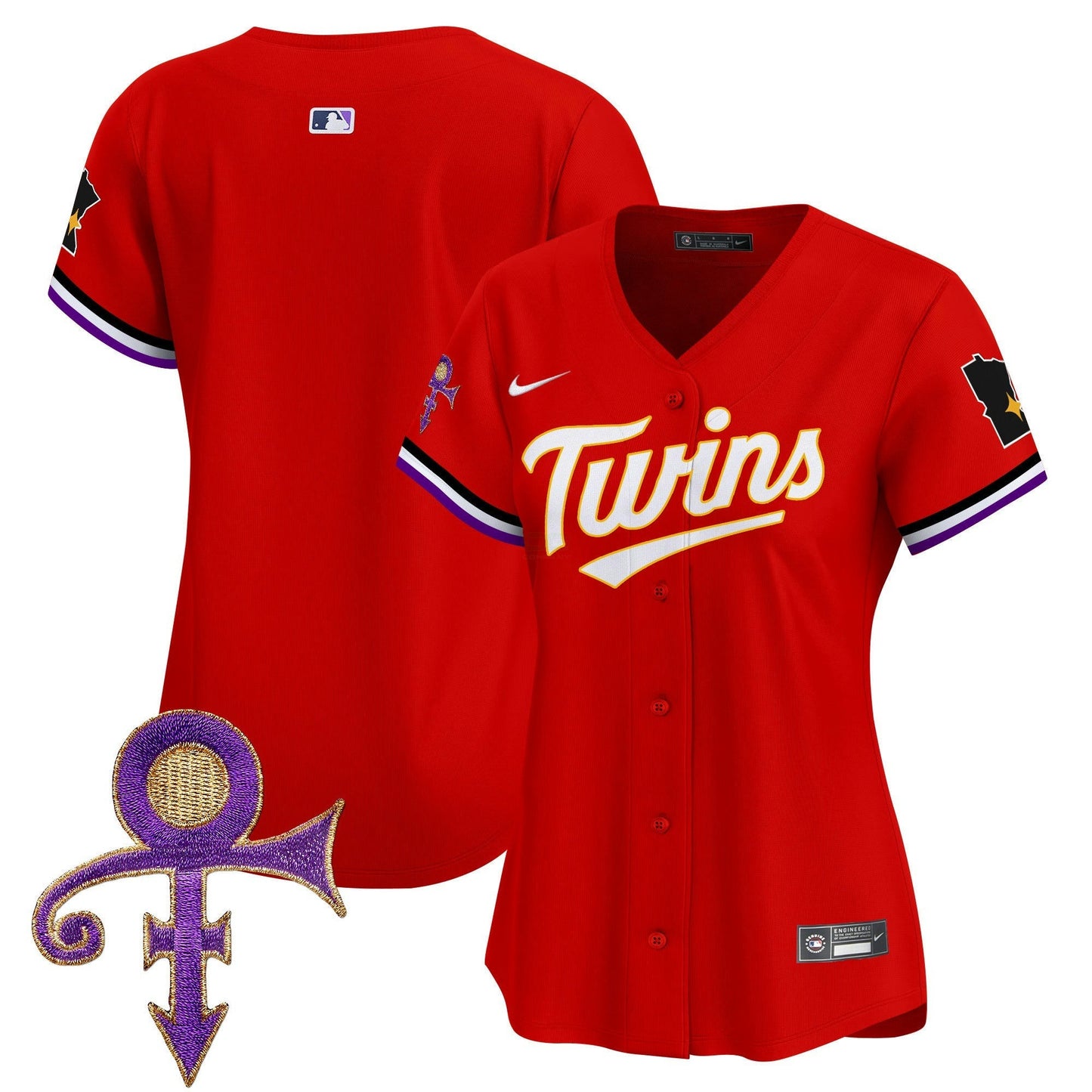 Camisa MLB Women’s Minnesota Prince Patch Vapor Premier Limited Jersey V3