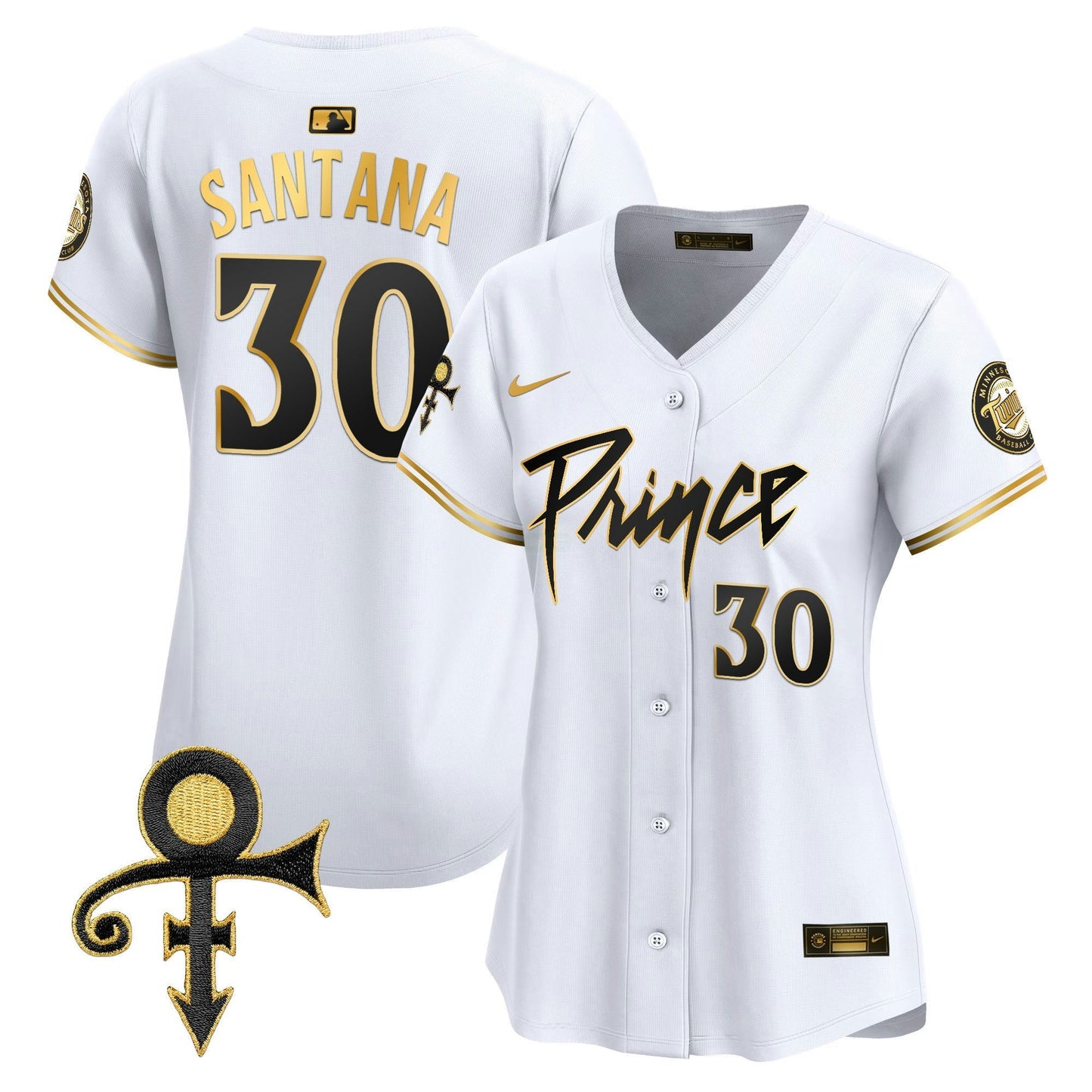 Camisa MLB Women’s Minnesota Prince Patch Vapor Premier Limited Jersey V4
