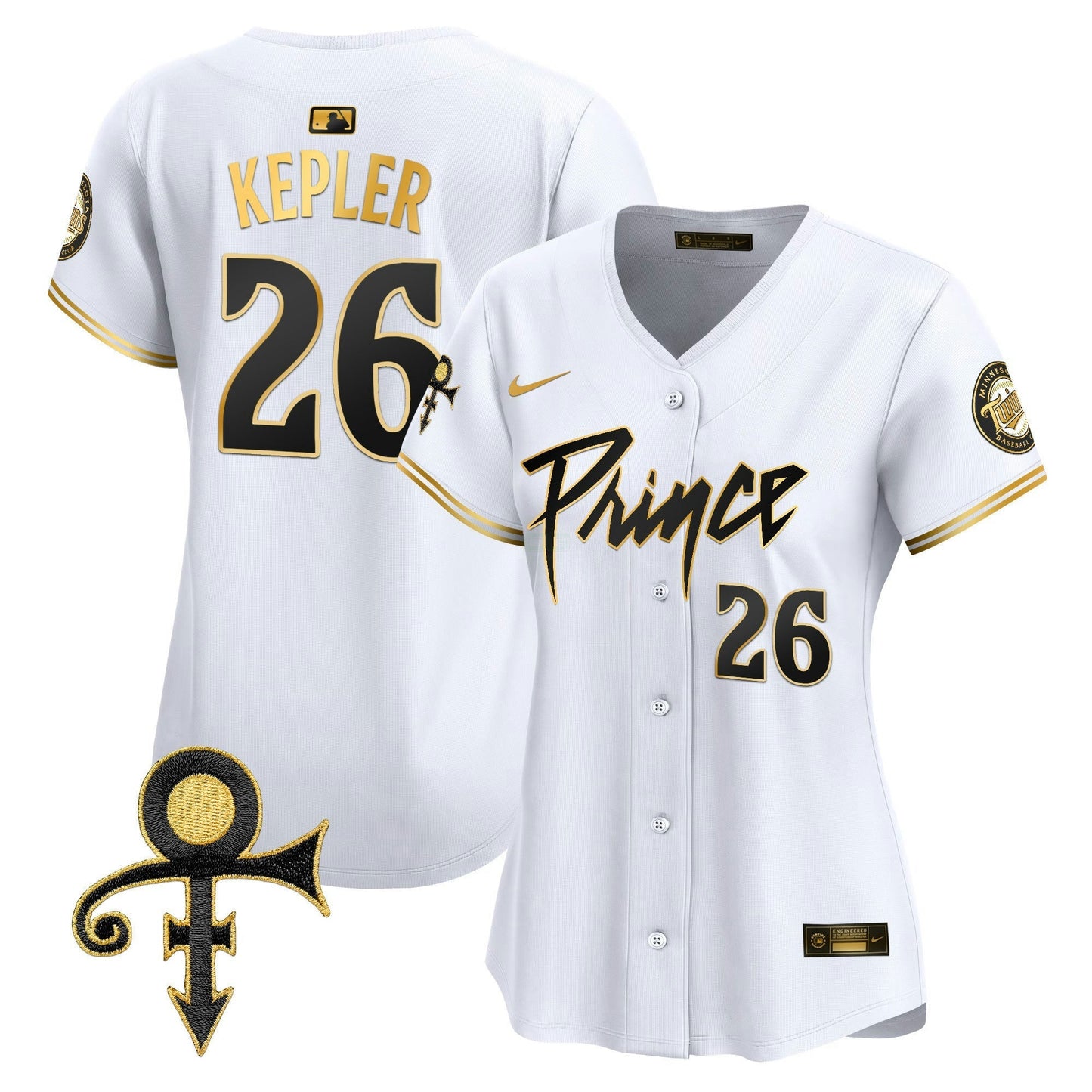 Camisa MLB Women’s Minnesota Prince Patch Vapor Premier Limited Jersey V4
