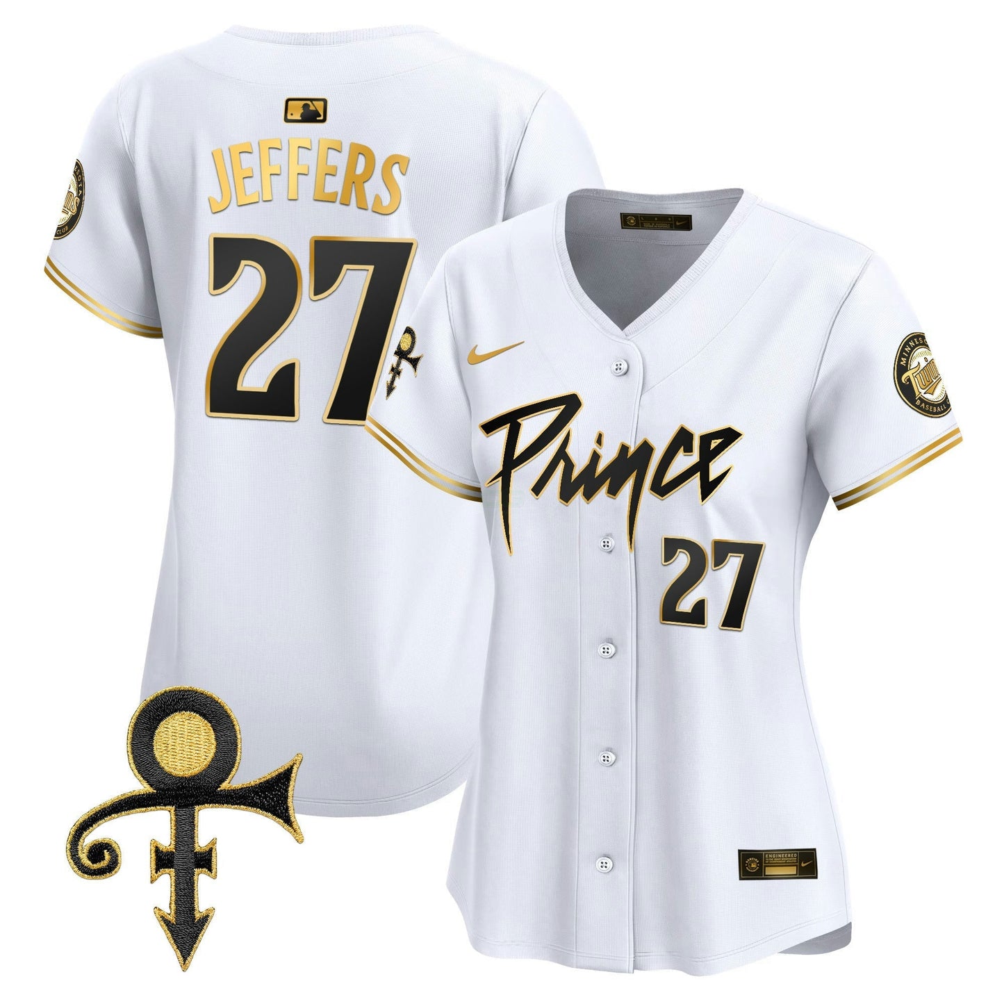 Camisa MLB Women’s Minnesota Prince Patch Vapor Premier Limited Jersey V4