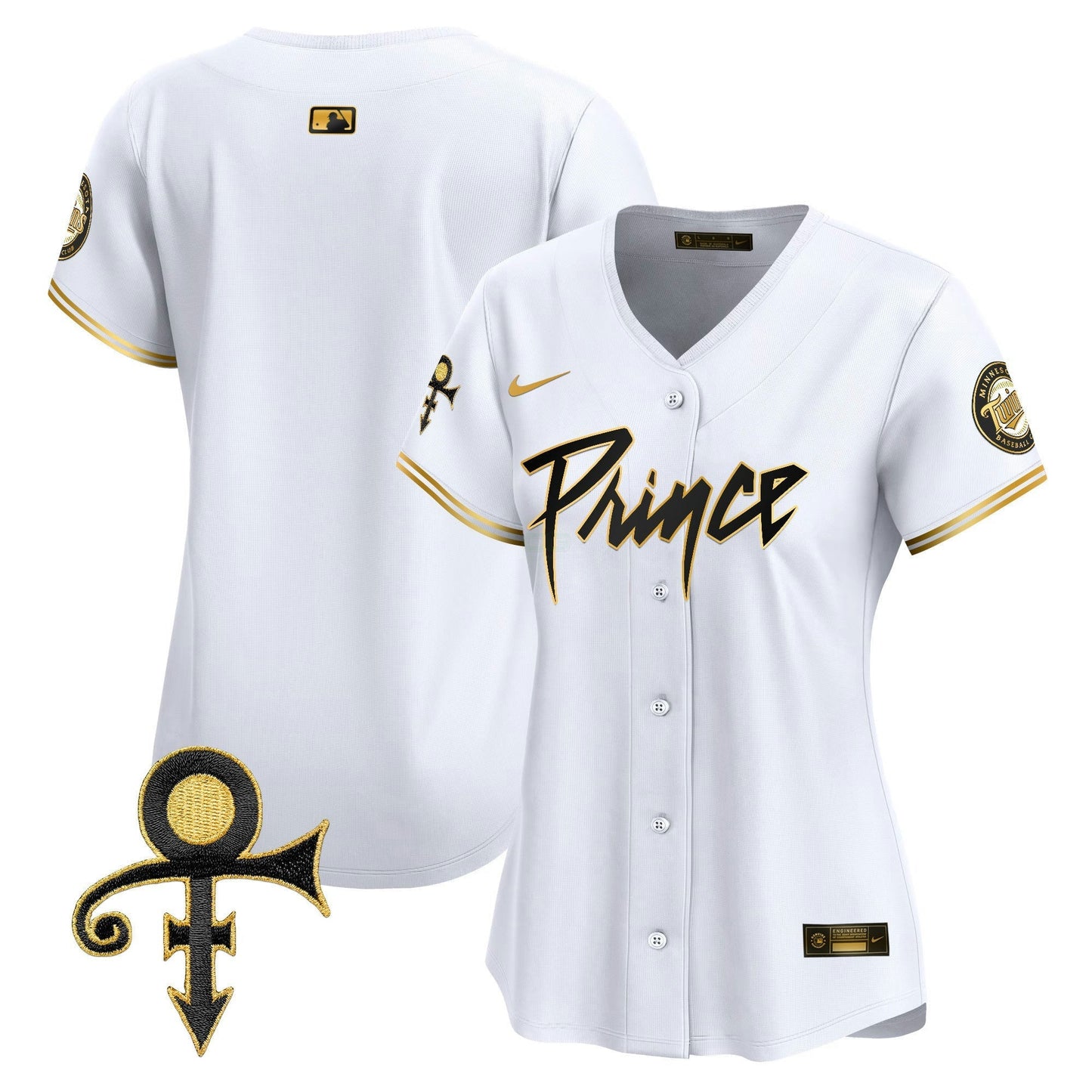 Camisa MLB Women’s Minnesota Prince Patch Vapor Premier Limited Jersey V4