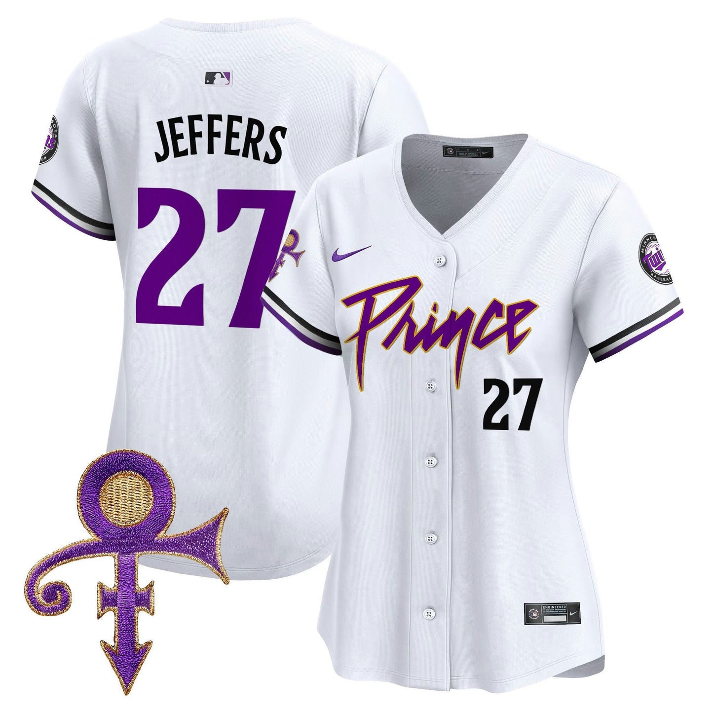 Camisa MLB Women’s Minnesota Prince Patch Vapor Premier Limited Jersey V4