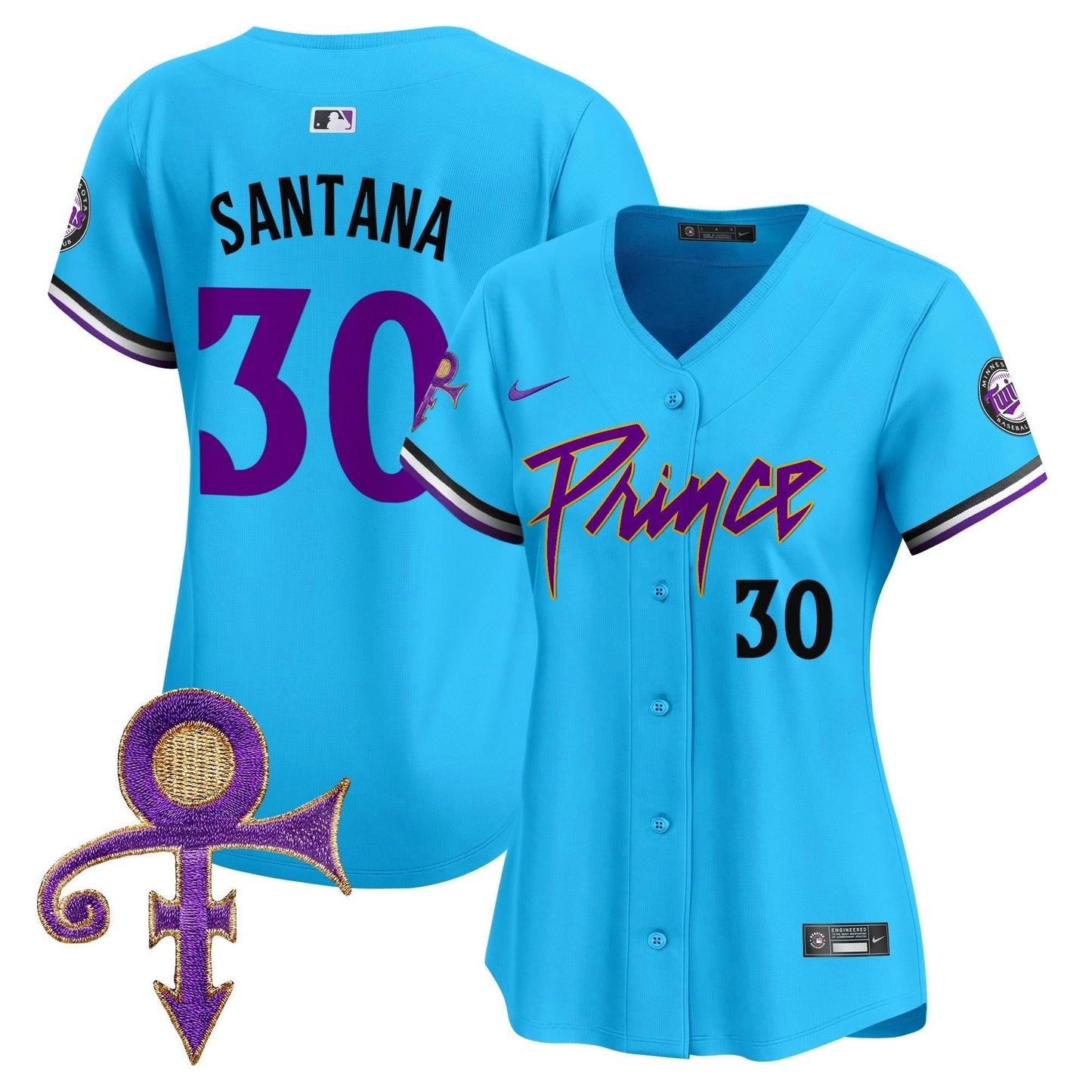 Camisa MLB Women’s Minnesota Prince Patch Vapor Premier Limited Jersey V4