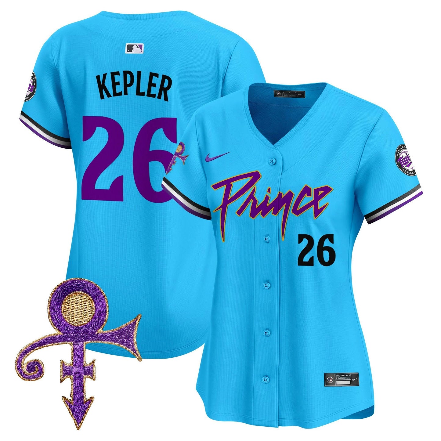 Camisa MLB Women’s Minnesota Prince Patch Vapor Premier Limited Jersey V4