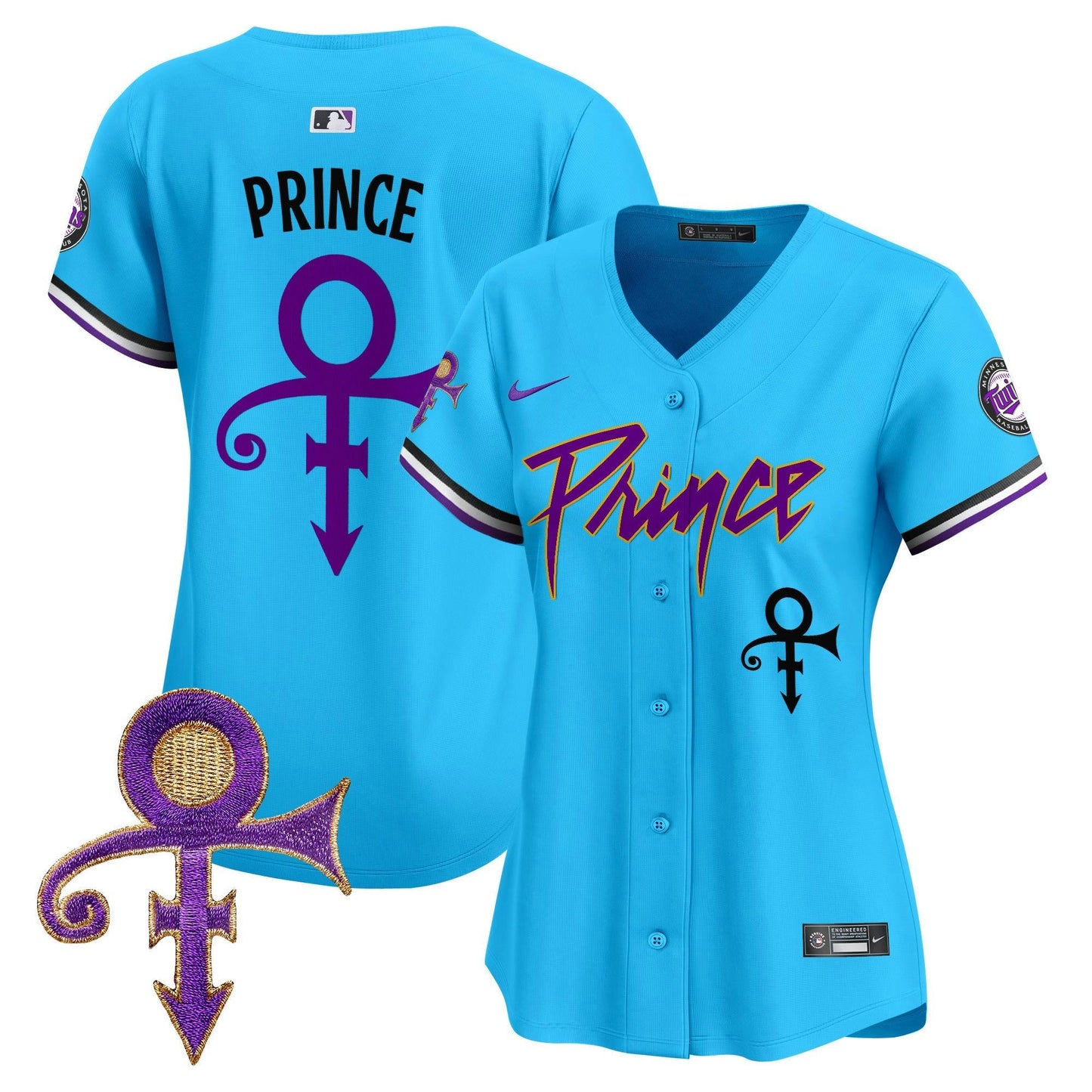Camisa MLB Women’s Minnesota Prince Patch Vapor Premier Limited Jersey V4