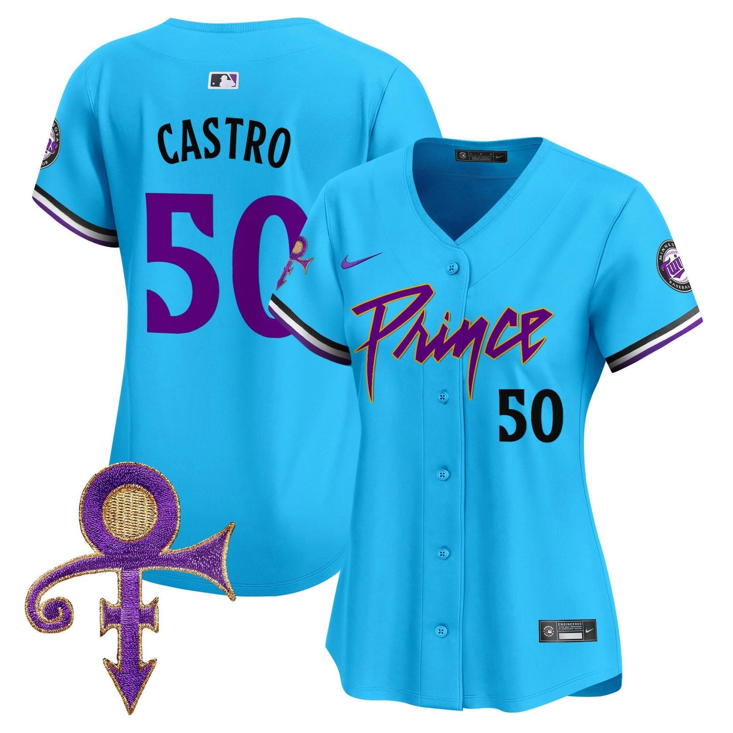 Camisa MLB Women’s Minnesota Prince Patch Vapor Premier Limited Jersey V4