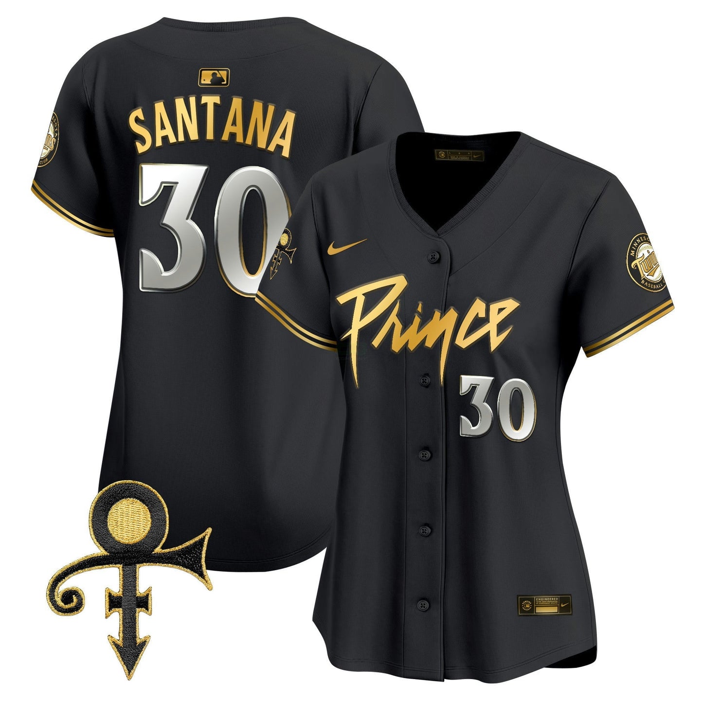 Camisa MLB Women’s Minnesota Prince Patch Vapor Premier Limited Jersey V4