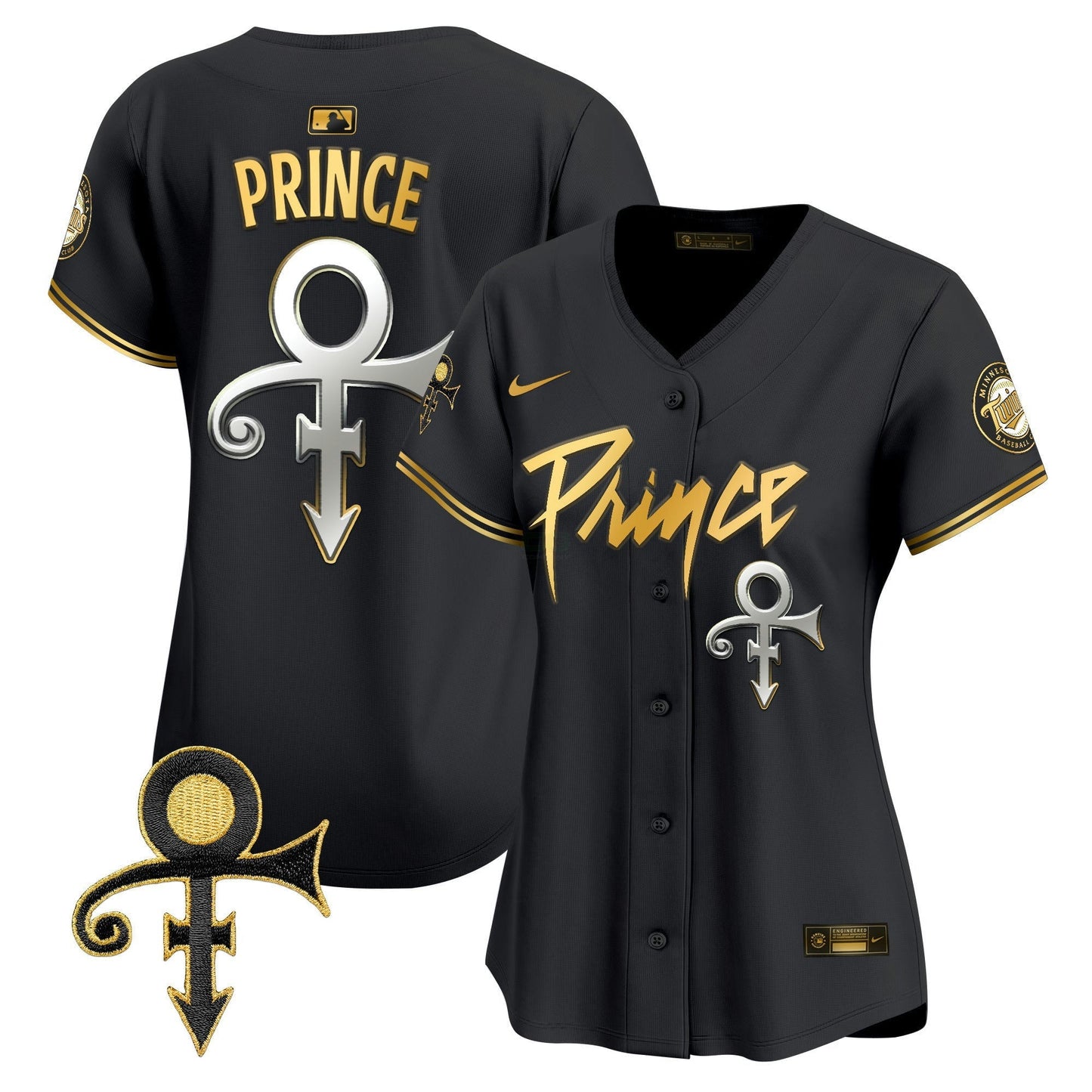 Camisa MLB Women’s Minnesota Prince Patch Vapor Premier Limited Jersey V4