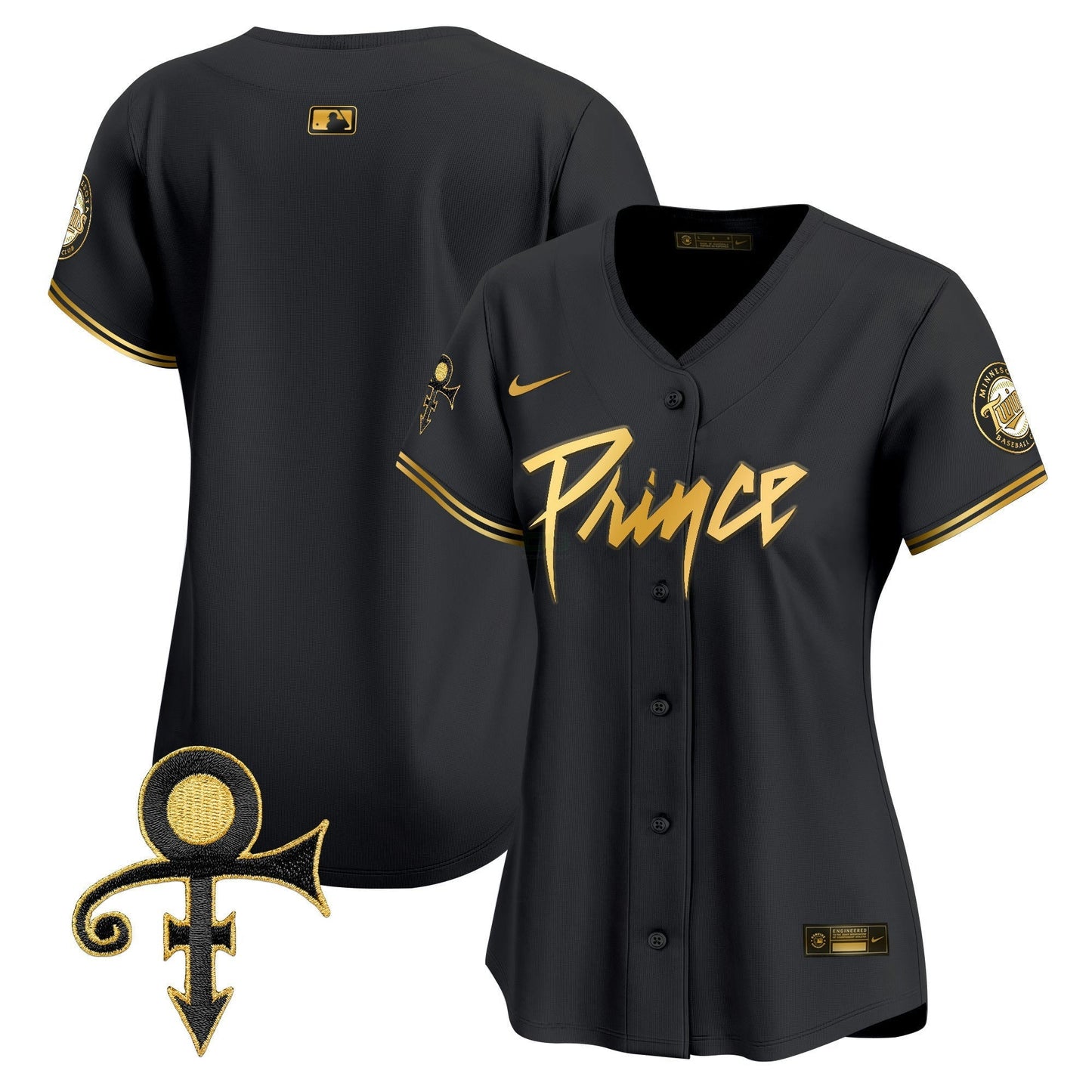 Camisa MLB Women’s Minnesota Prince Patch Vapor Premier Limited Jersey V4