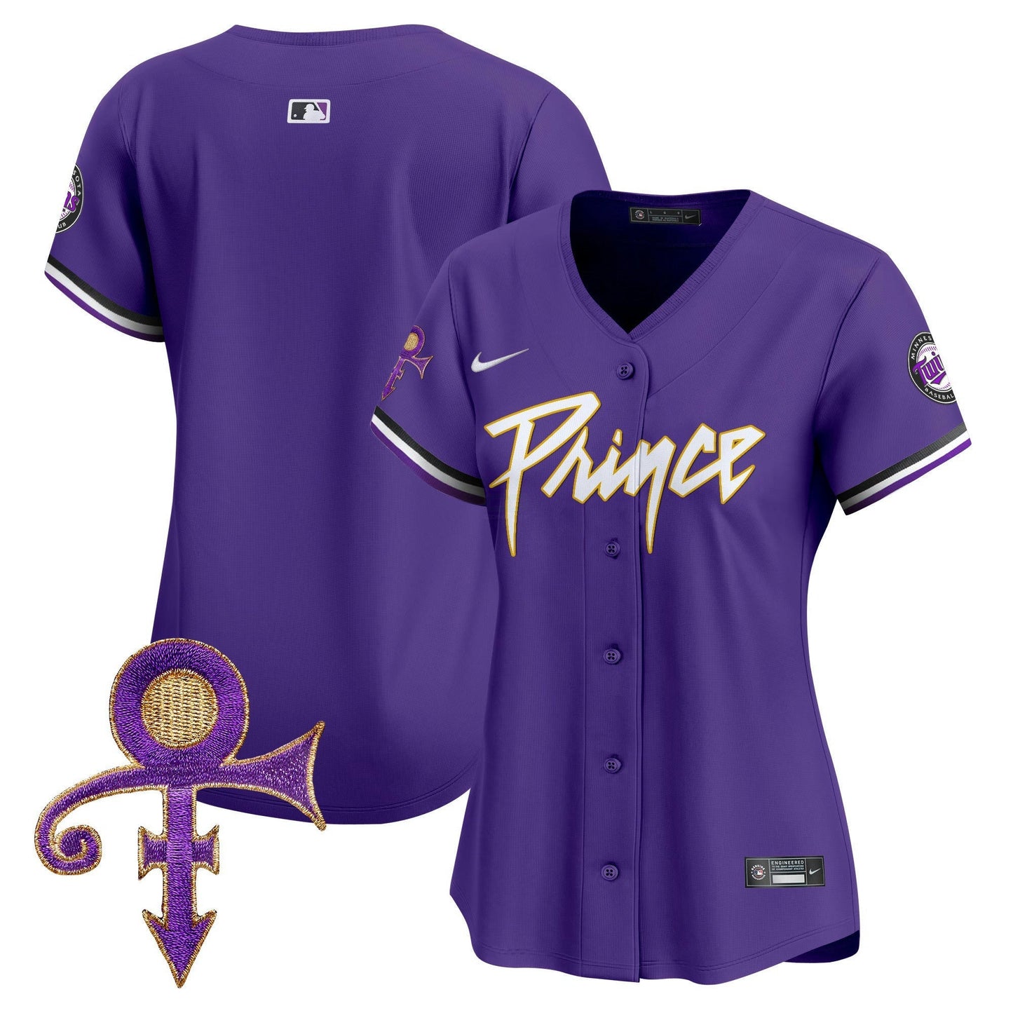 Camisa MLB Women’s Minnesota Prince Patch Vapor Premier Limited Jersey V4