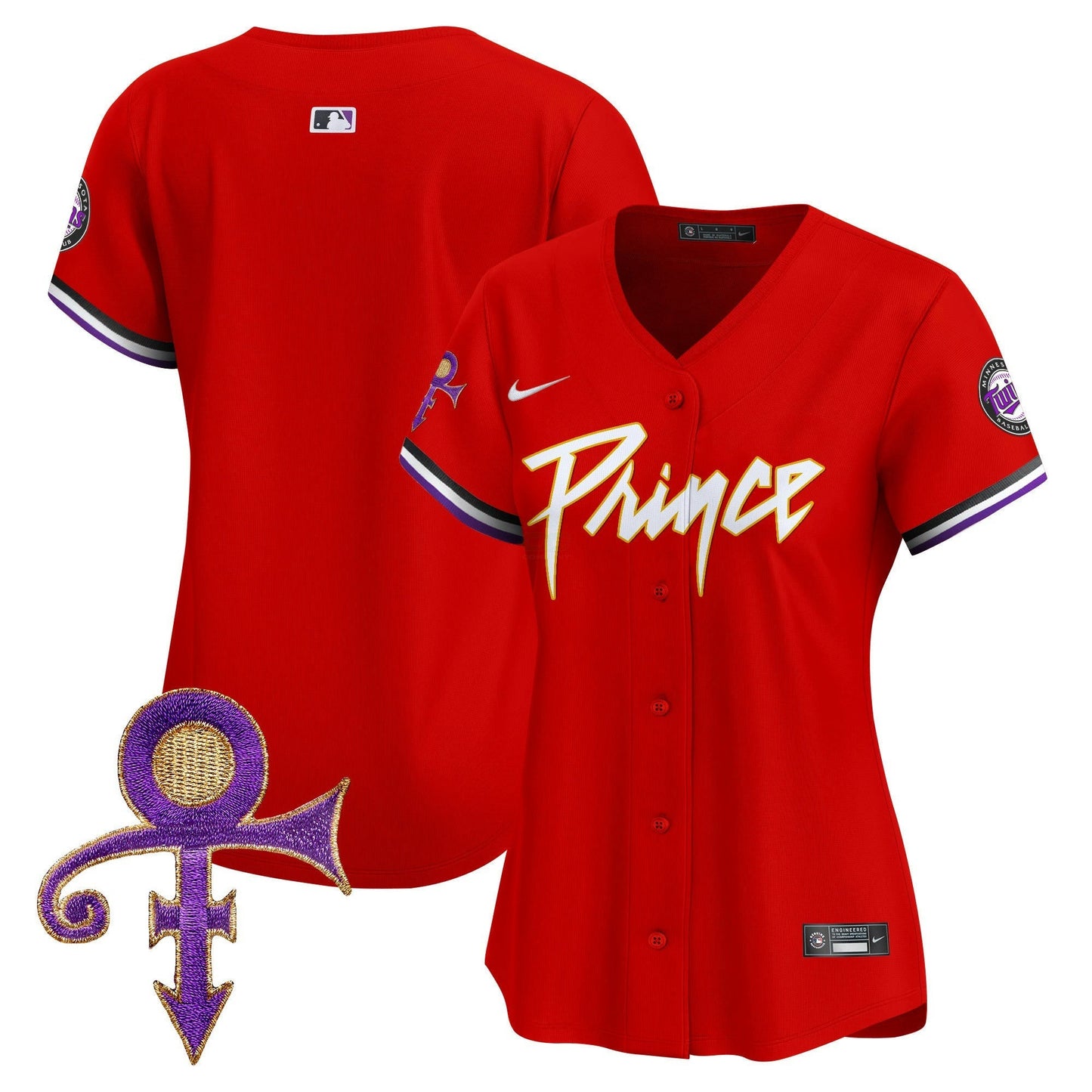 Camisa MLB Women’s Minnesota Prince Patch Vapor Premier Limited Jersey