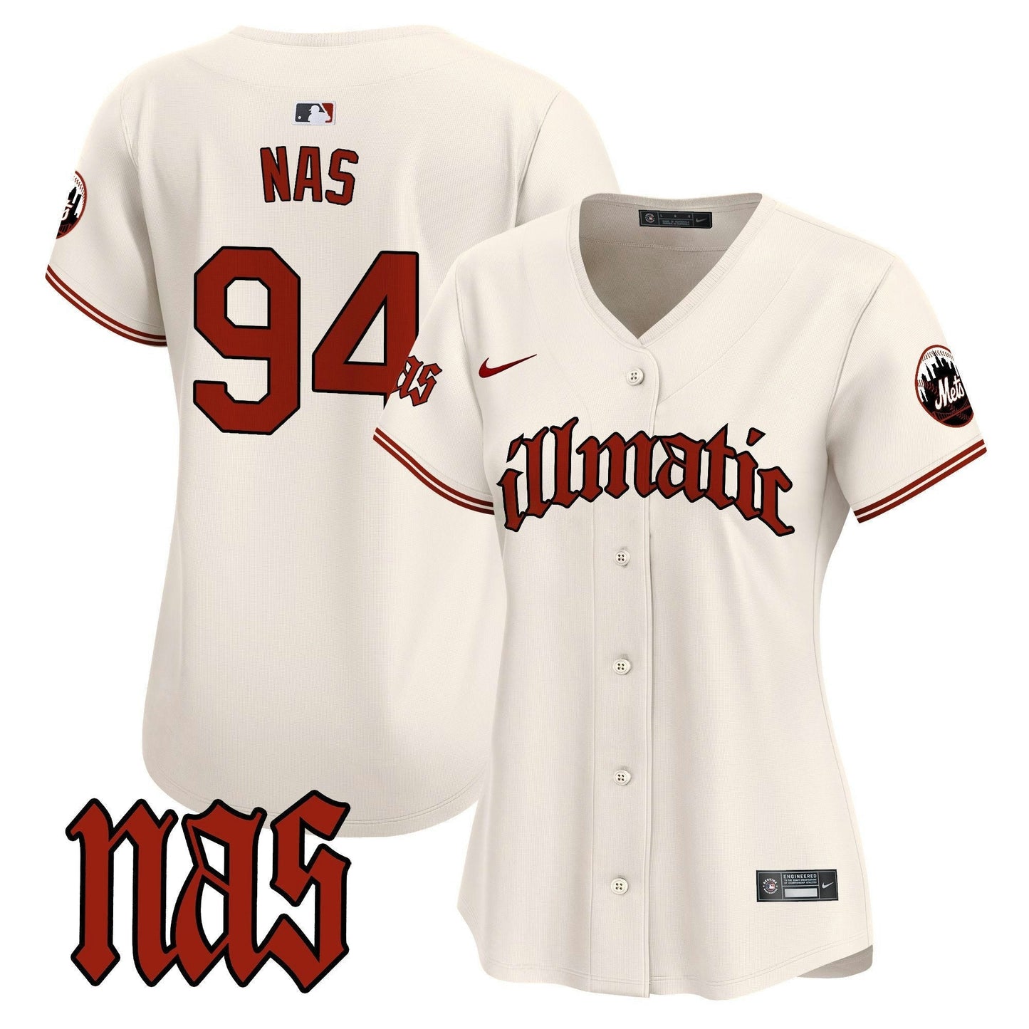 Camisa MLB Women’s Nas Illmatic Vapor Premier Limited Jersey