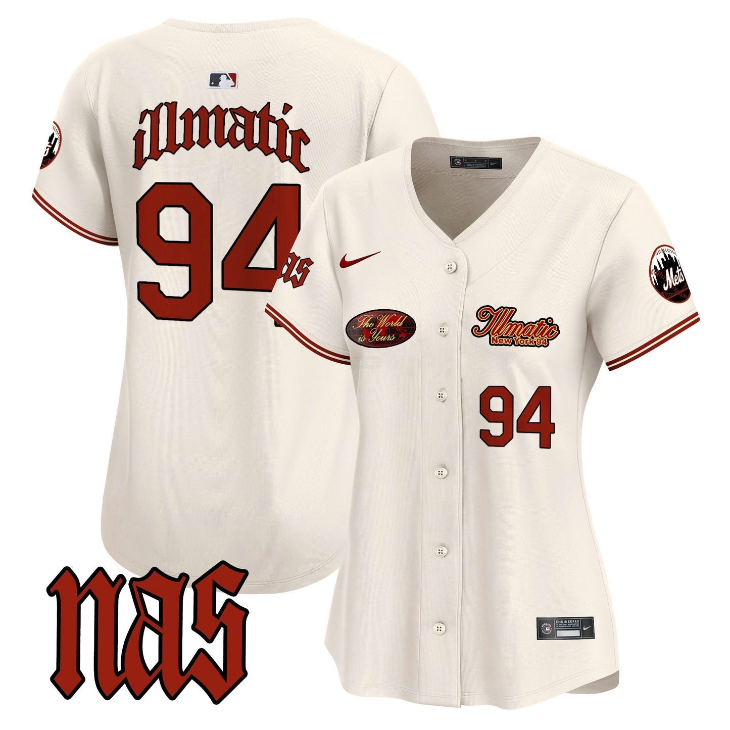 Camisa MLB Women’s Nas Illmatic Vapor Premier Limited Jersey V2