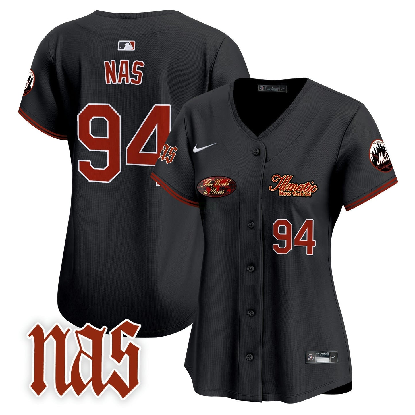 Camisa MLB Women’s Nas Illmatic Vapor Premier Limited Jersey V2