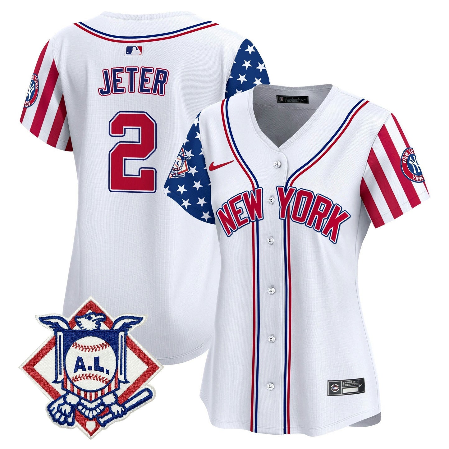 Camisa MLB Women’s New York 2024 Fourth of July Vapor Premier Limited Jersey V2