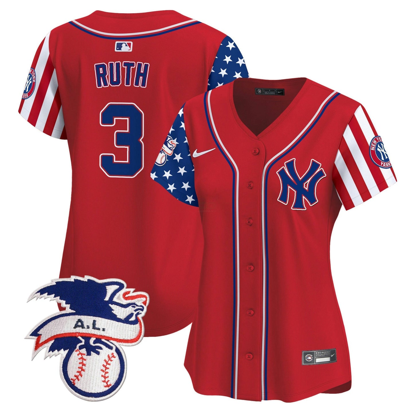 Camisa MLB Women’s New York 2024 Fourth of July Vapor Premier Limited Jersey V5