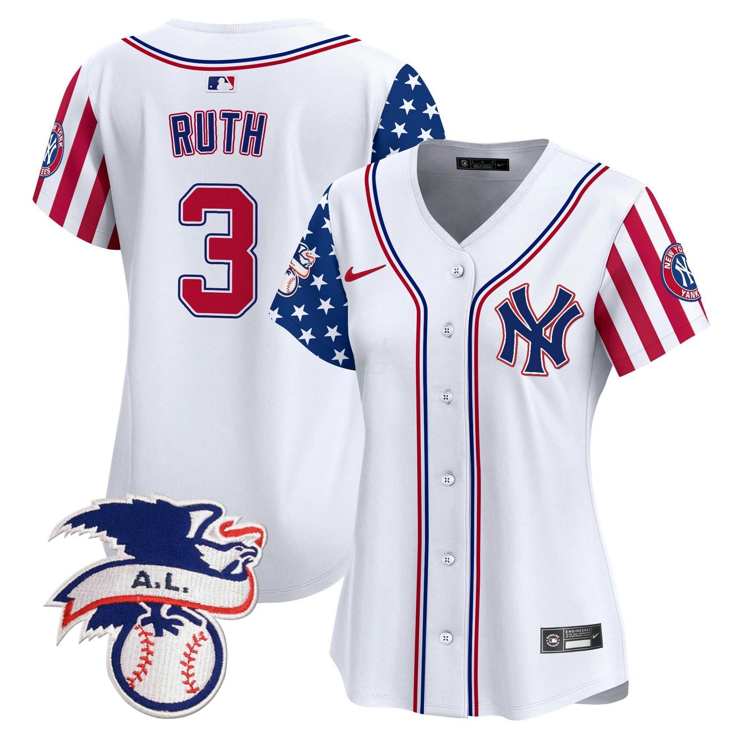 Camisa MLB Women’s New York 2024 Fourth of July Vapor Premier Limited Jersey V5