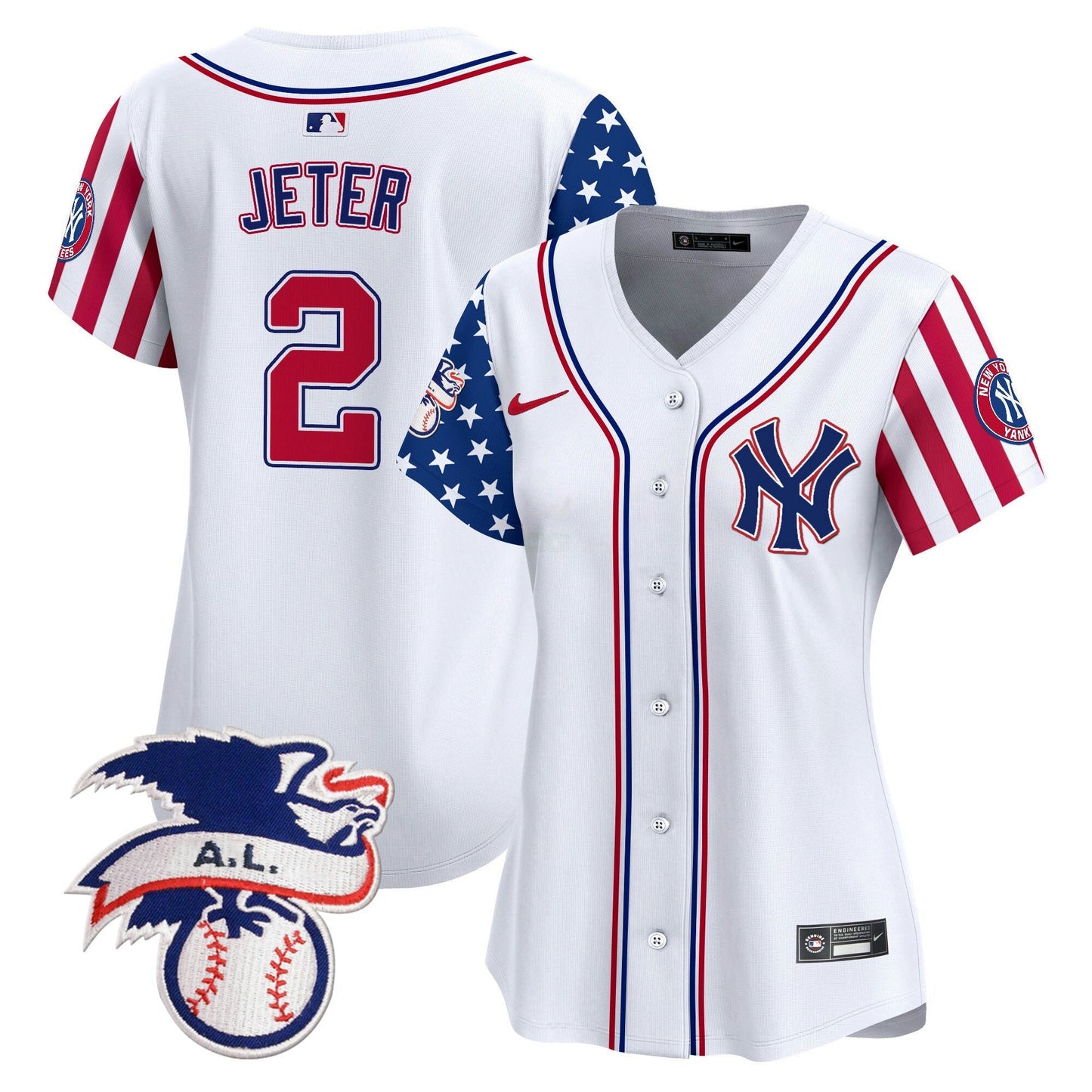 Camisa MLB Women’s New York 2024 Fourth of July Vapor Premier Limited Jersey V5