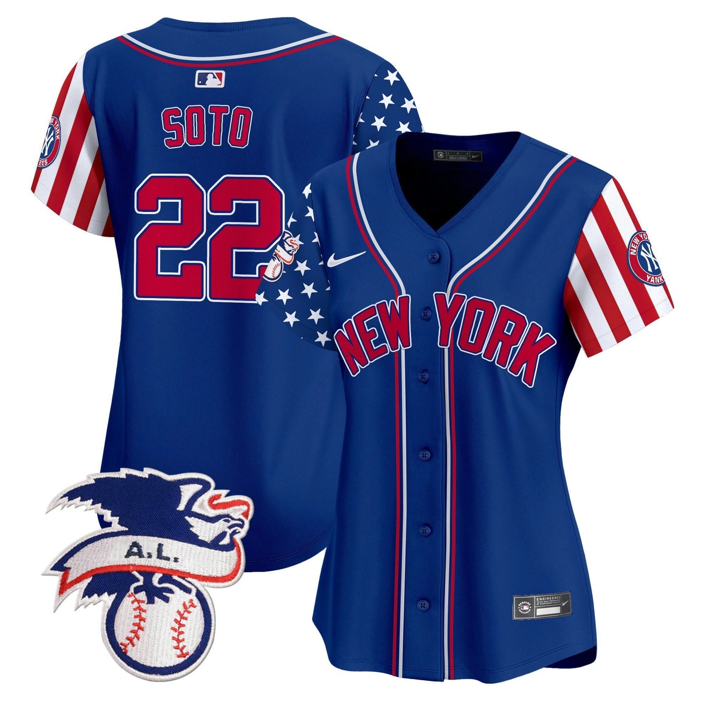 Camisa MLB Women’s New York 2024 Fourth of July Vapor Premier Limited Jersey V6
