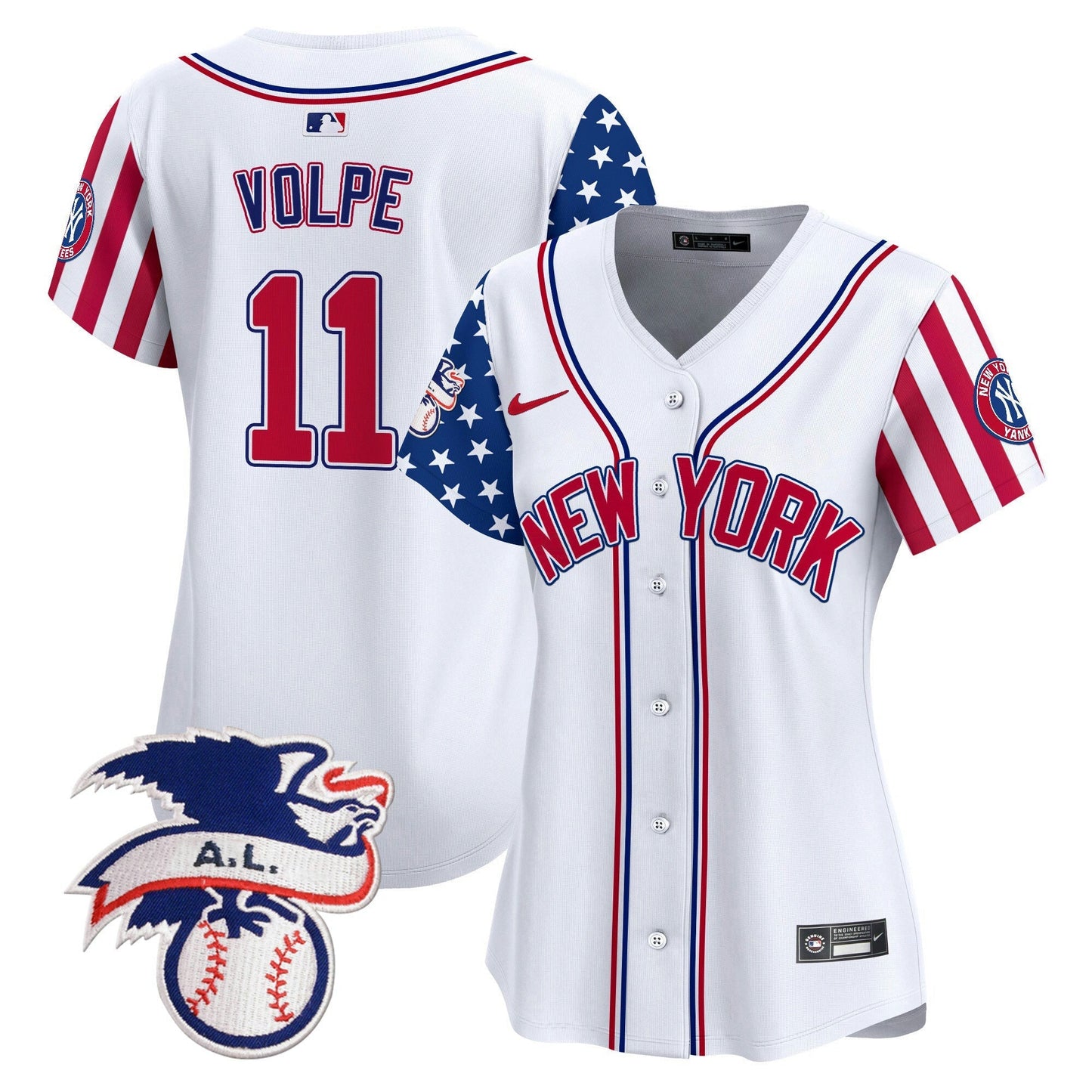 Camisa MLB Women’s New York 2024 Fourth of July Vapor Premier Limited Jersey V6