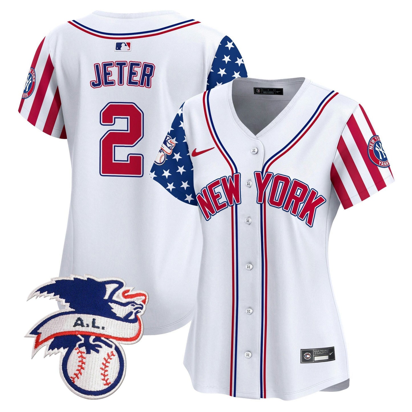 Camisa MLB Women’s New York 2024 Fourth of July Vapor Premier Limited Jersey V6